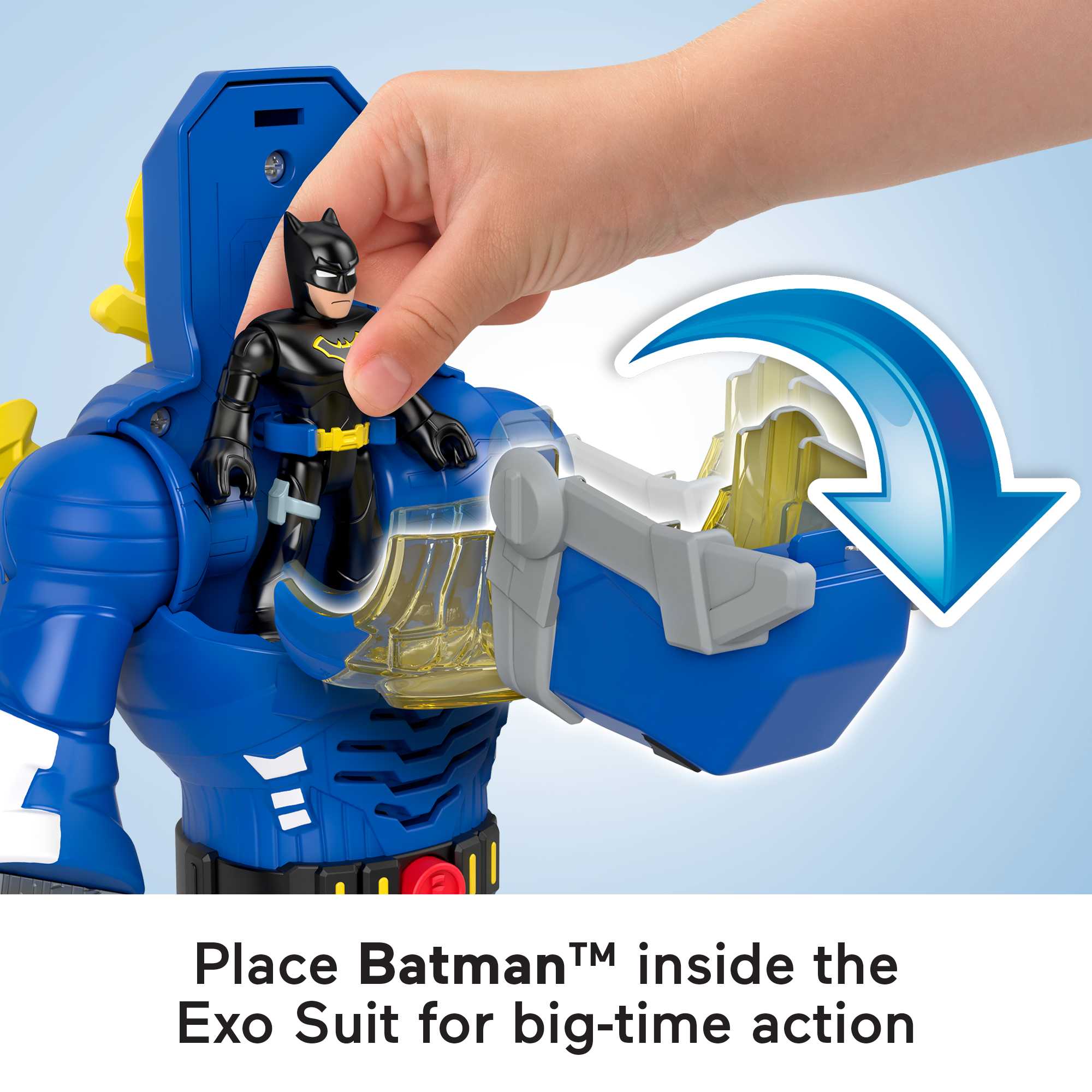 Imaginext DC Super Friends Batman Toys, Robot With Lights Sounds And insider Figure, Preschool Toys - Image 3