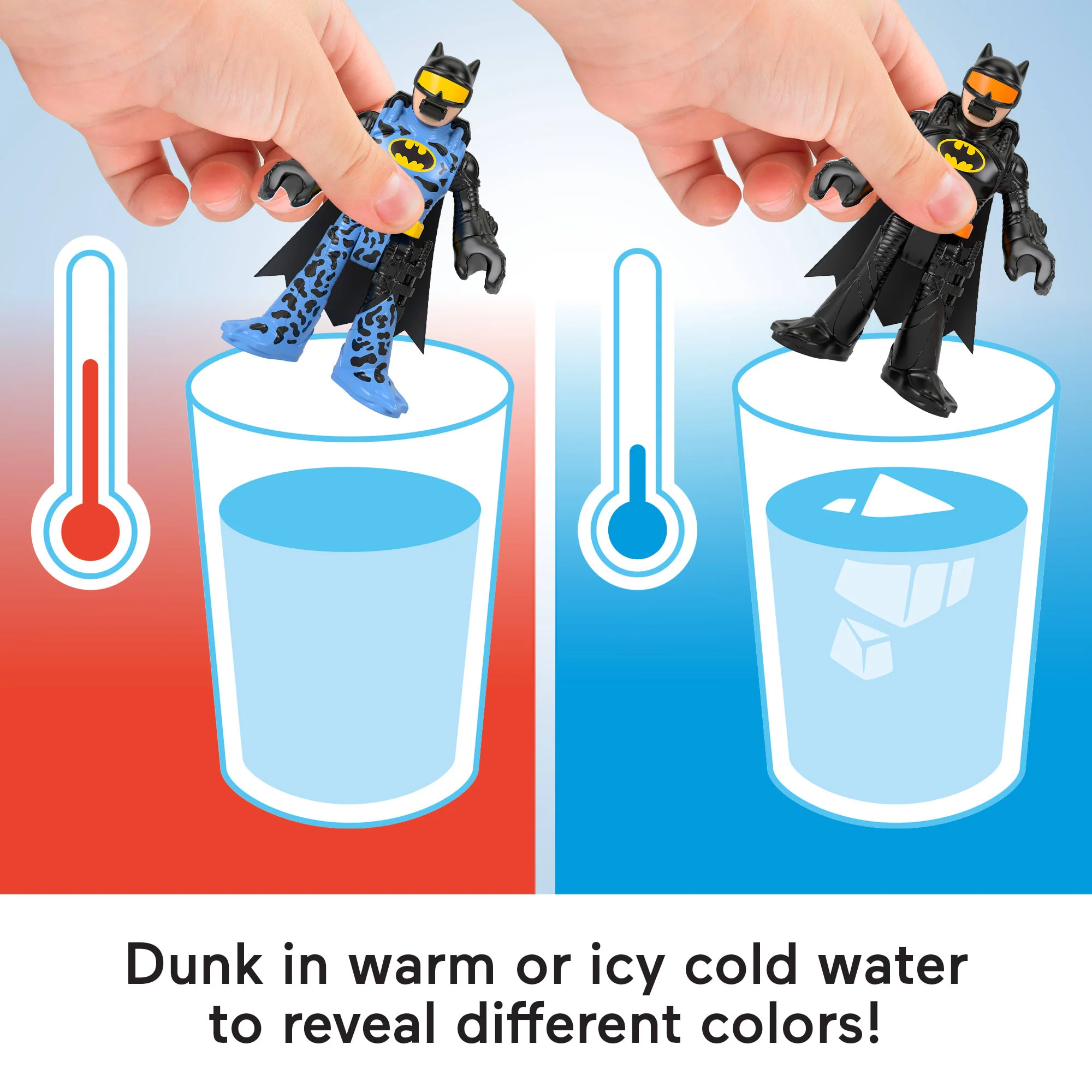 Imaginext DC Super Friends Color Changers Batman & Two-Face 3-Piece Figure Set For Kids - Image 3