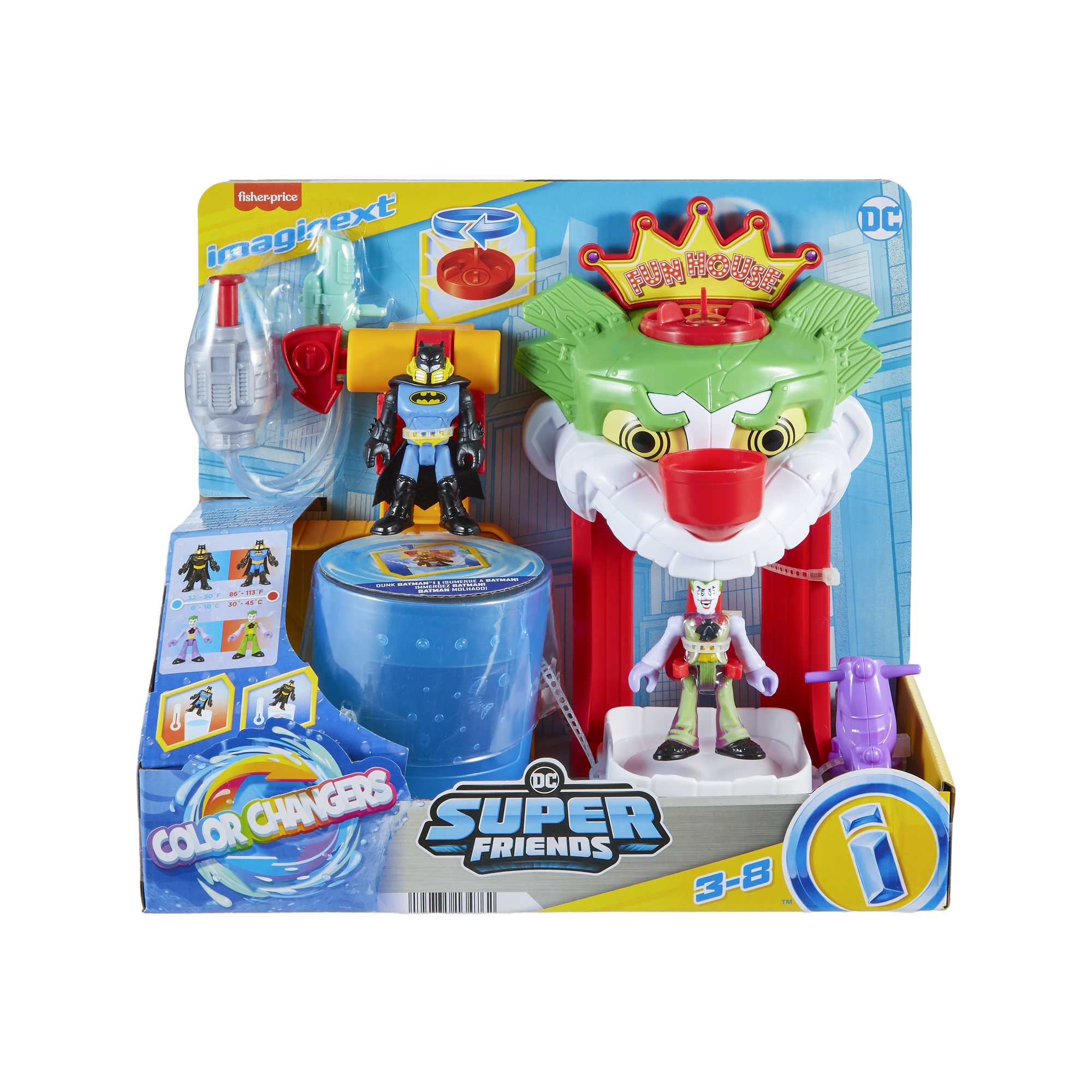 Imaginext DC Super Friends Batman Playset With Color Changing Action, the Joker Funhouse - Image 6