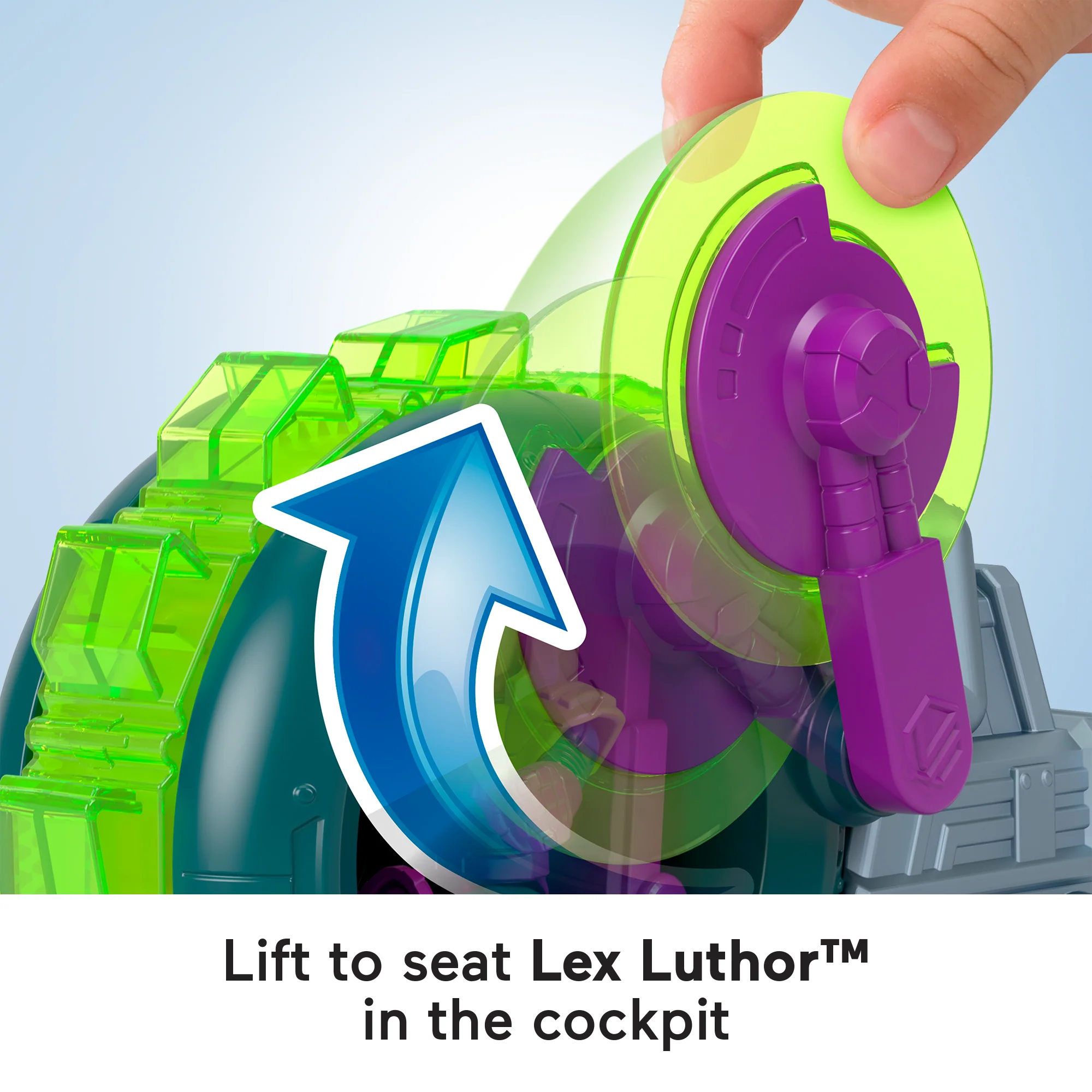 Imaginext DC Super Friends Lex Luthor Spinning Saw Vehicle & Figure Set For Preschool Kids - Image 3
