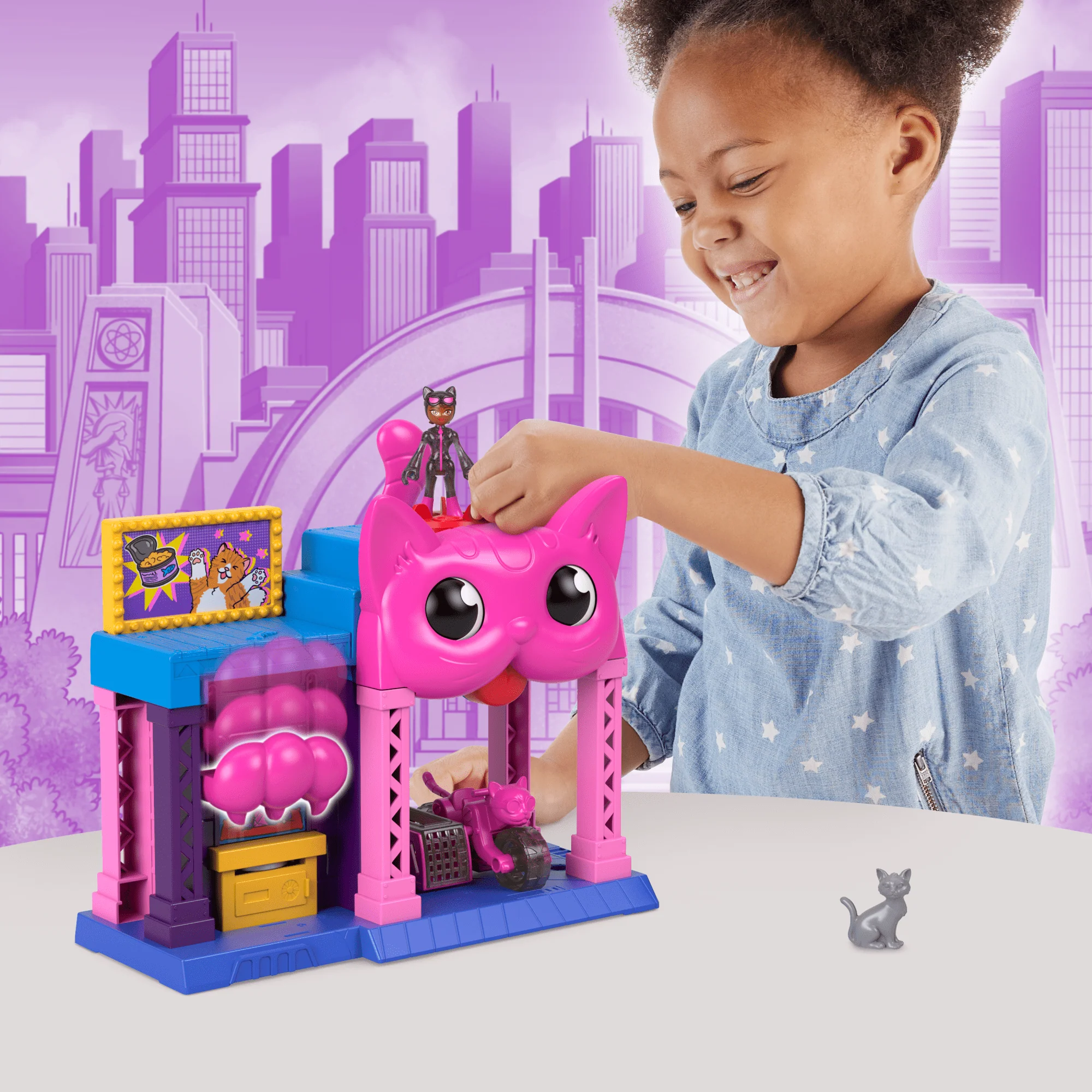 Imaginext Dc Super Friends Maison de Jeu de Catwoman, Figurine, Acc. - Image 2
