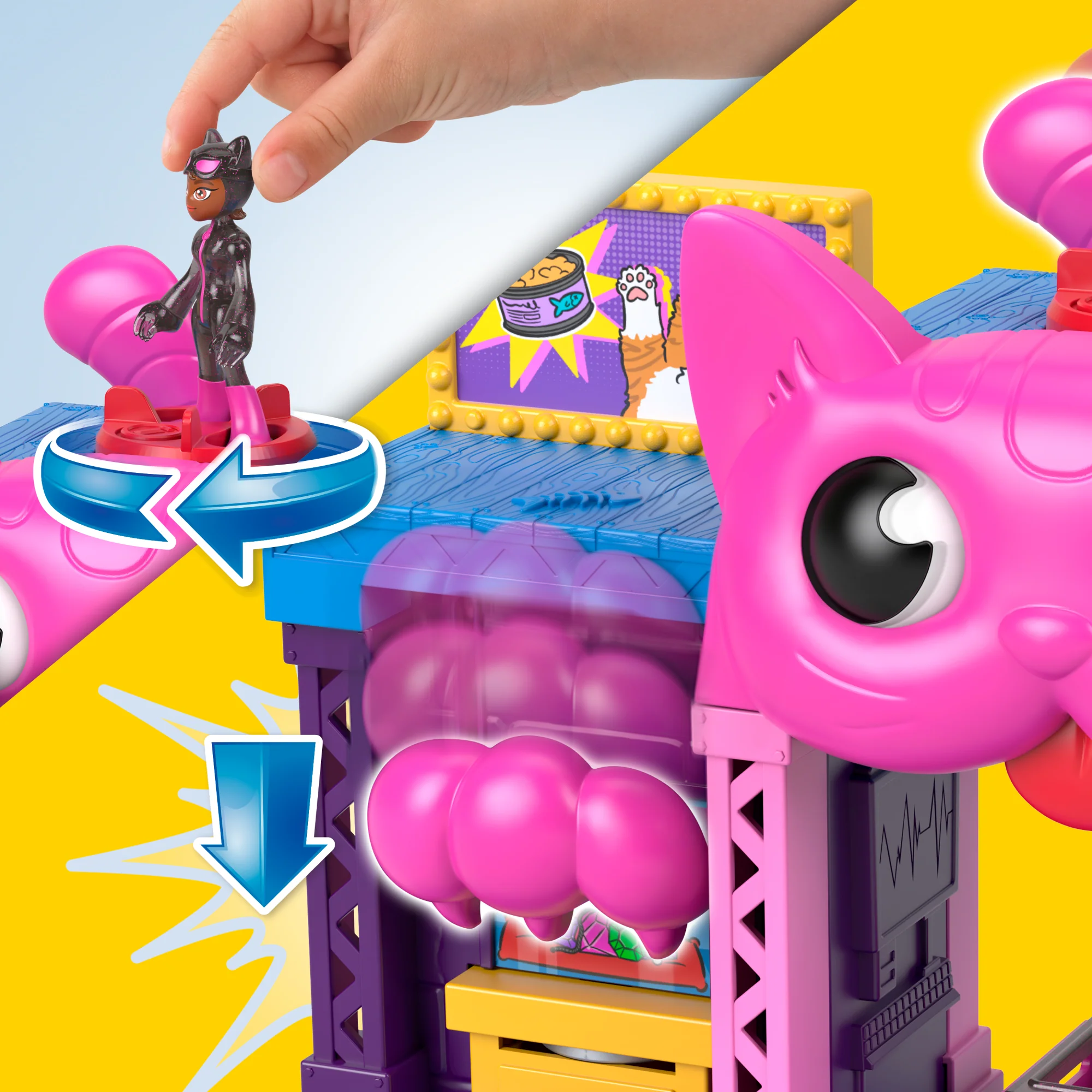 Imaginext Dc Super Friends Maison de Jeu de Catwoman, Figurine, Acc. - Image 3