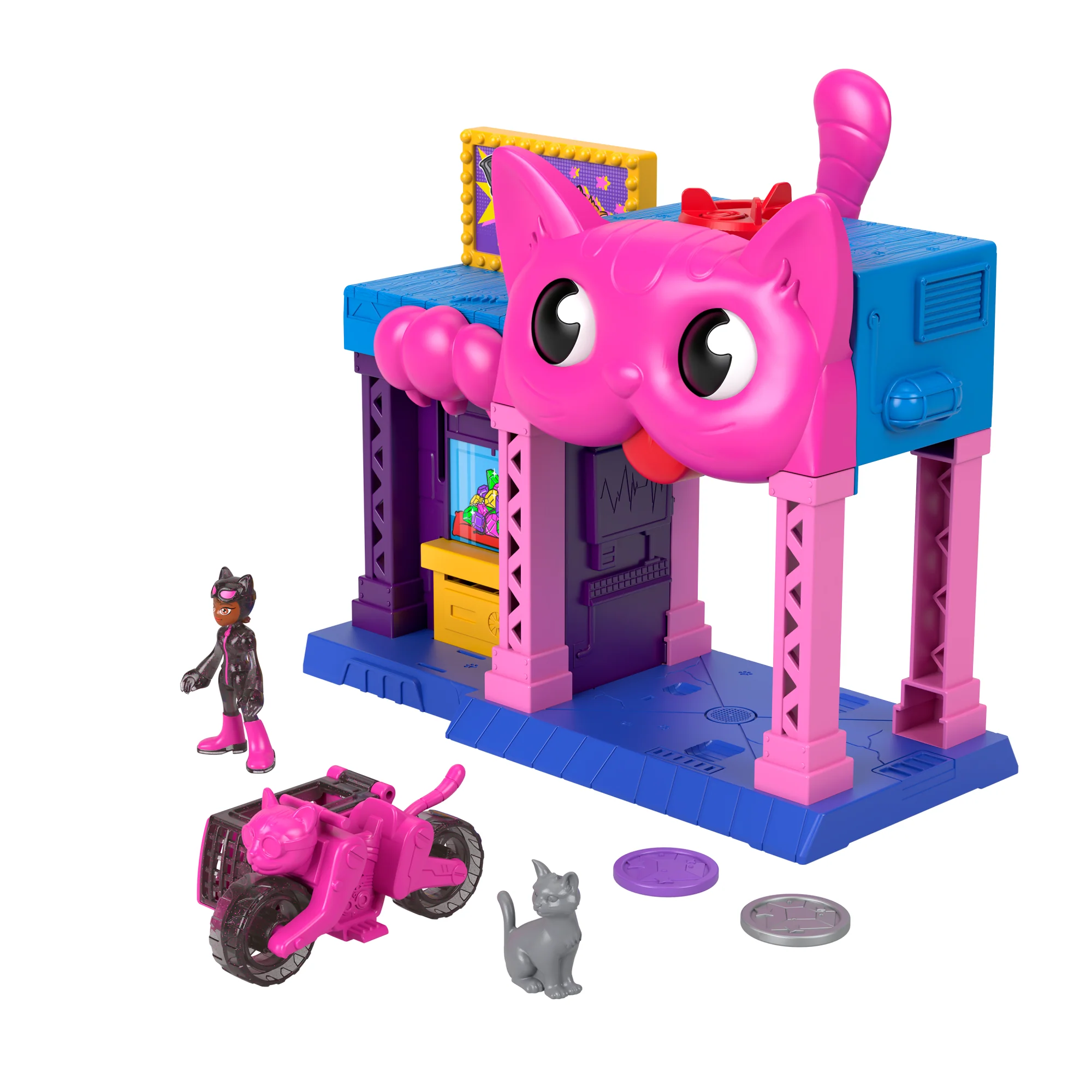Imaginext Dc Super Friends Maison de Jeu de Catwoman, Figurine, Acc. - Image 5
