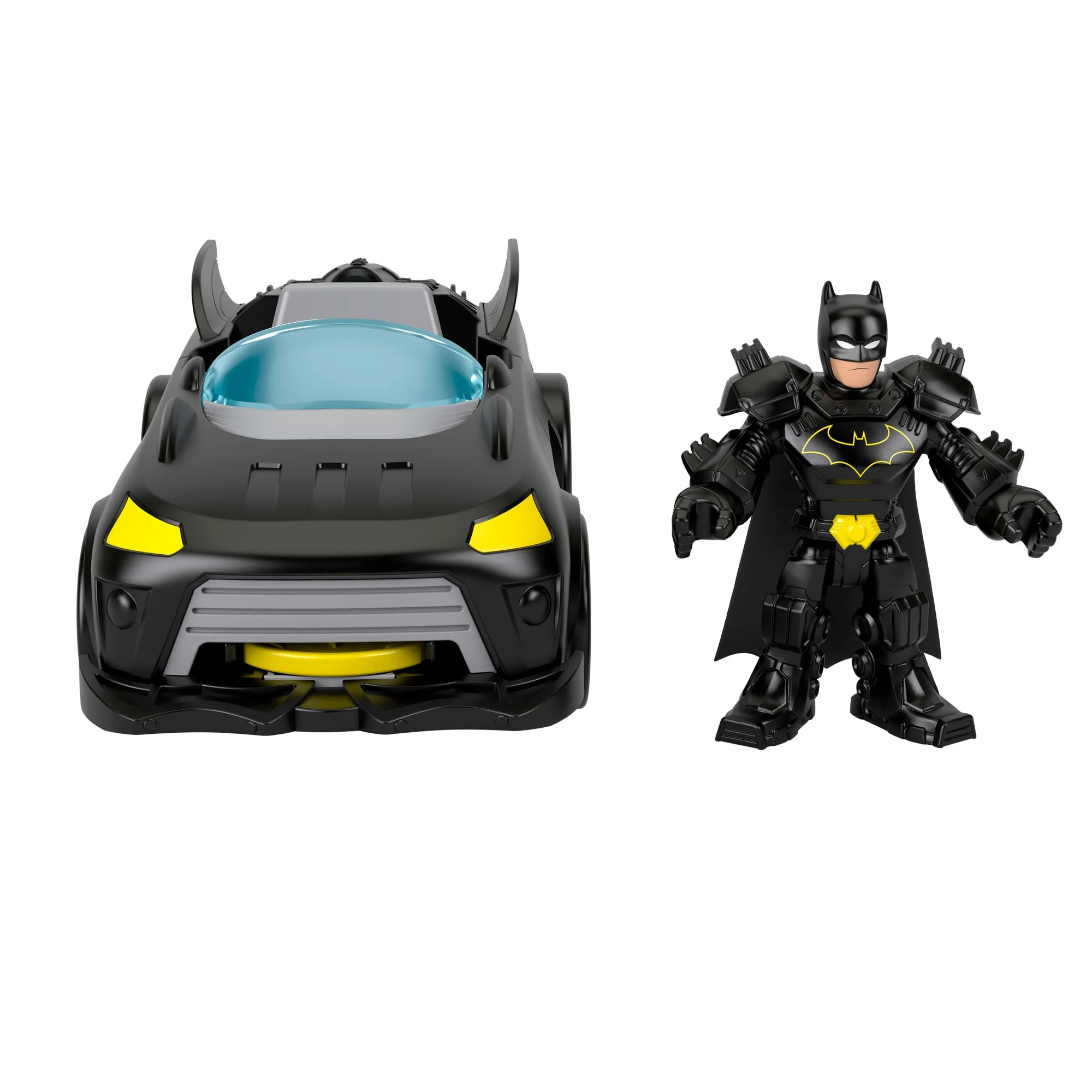 Fisher-Price Imaginext DC Super Friends Metal Force Batmobile Toy Car & Batman Action Figure Set - Image 5