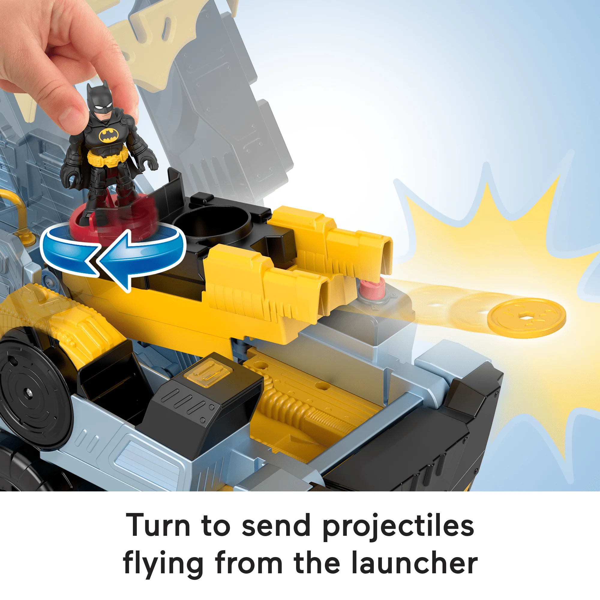 Imaginext DC Super Friends Transforming Bat-Tank With Batman Figure, Lights & Sounds - Image 4
