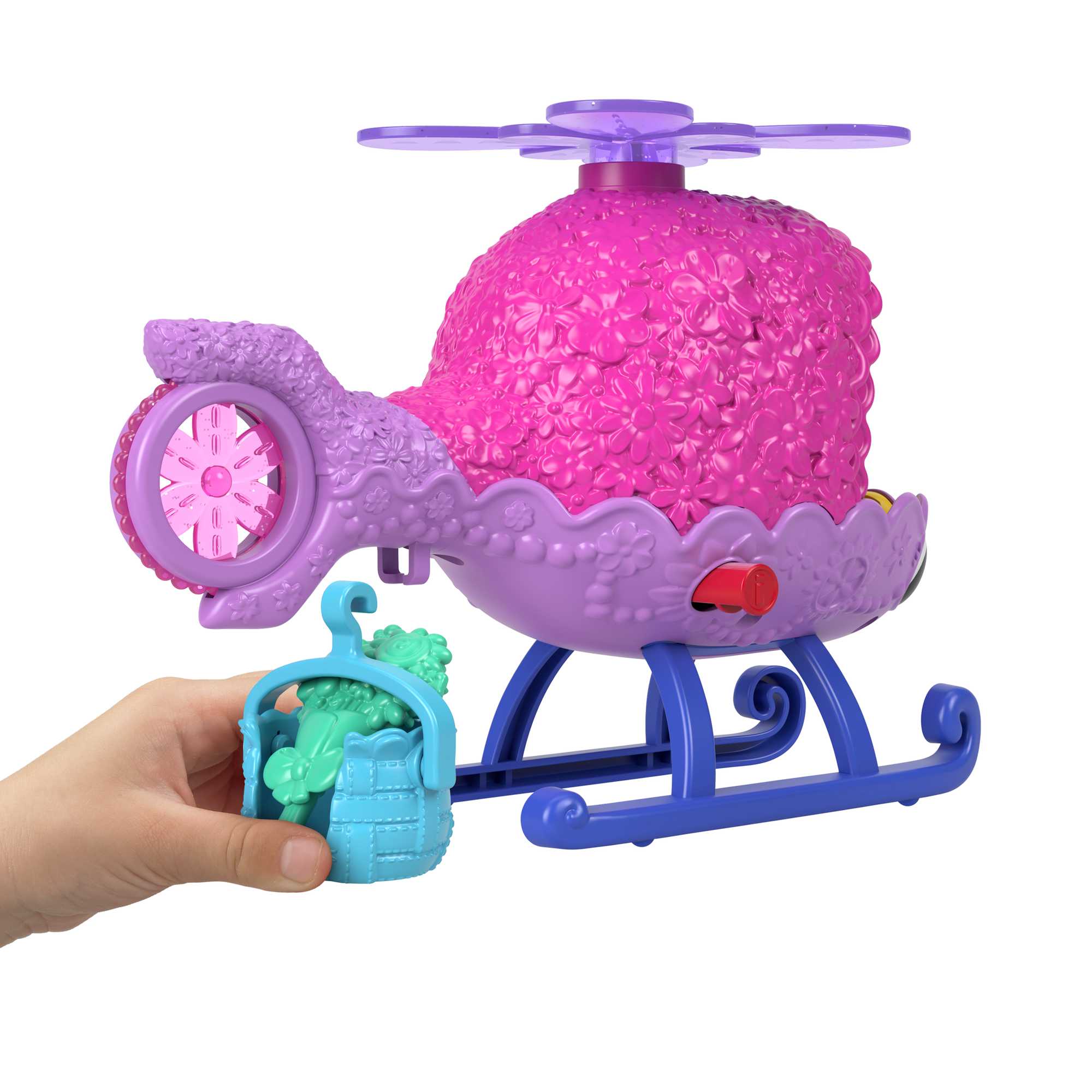 Imaginext Dreamworks Trolls L’Hélico de Poppy, Fig., Véh., 4 Élém. - Image 4