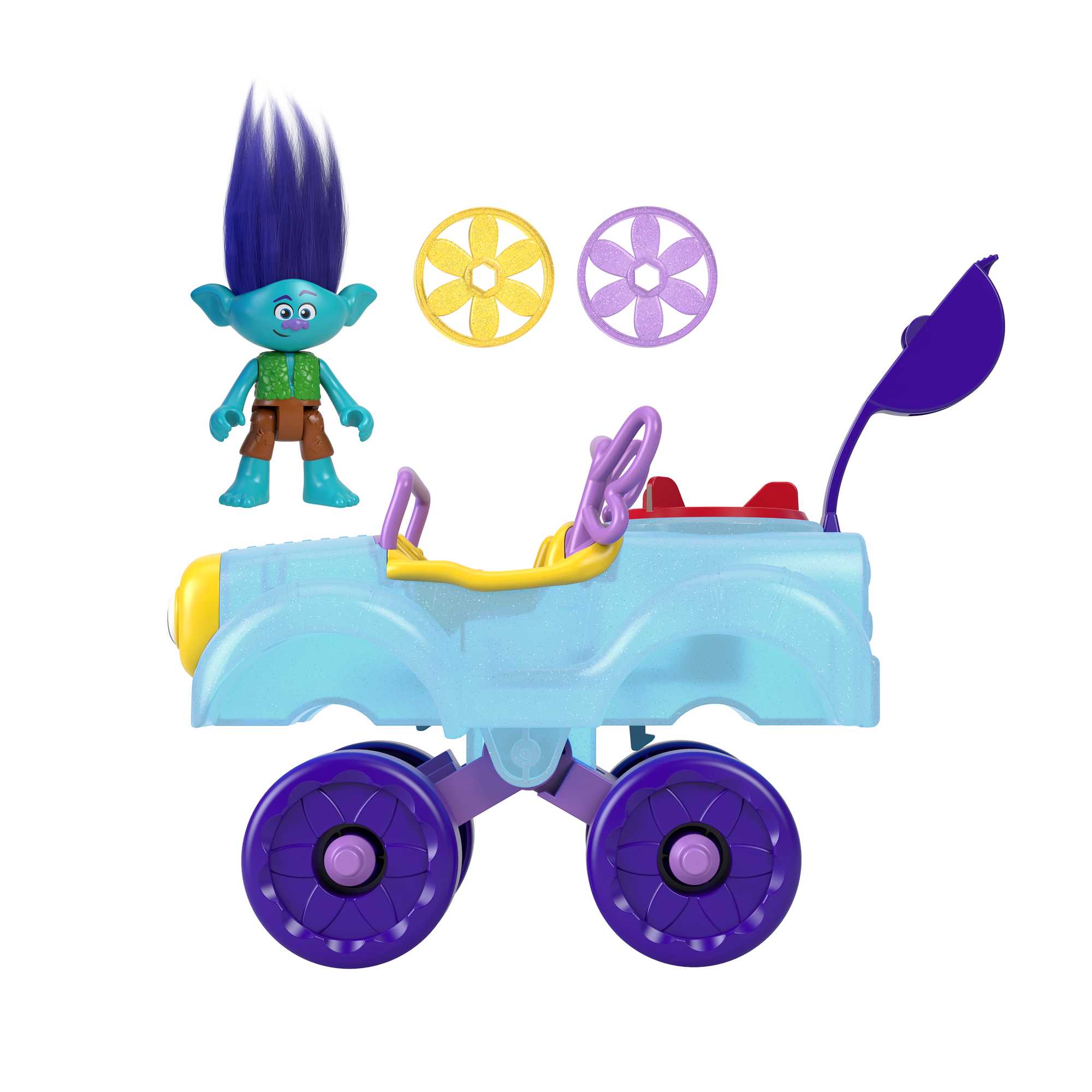 Imaginext Dreamworks Trolls Le Buggy de Branche, 4 Éléments - Image 4