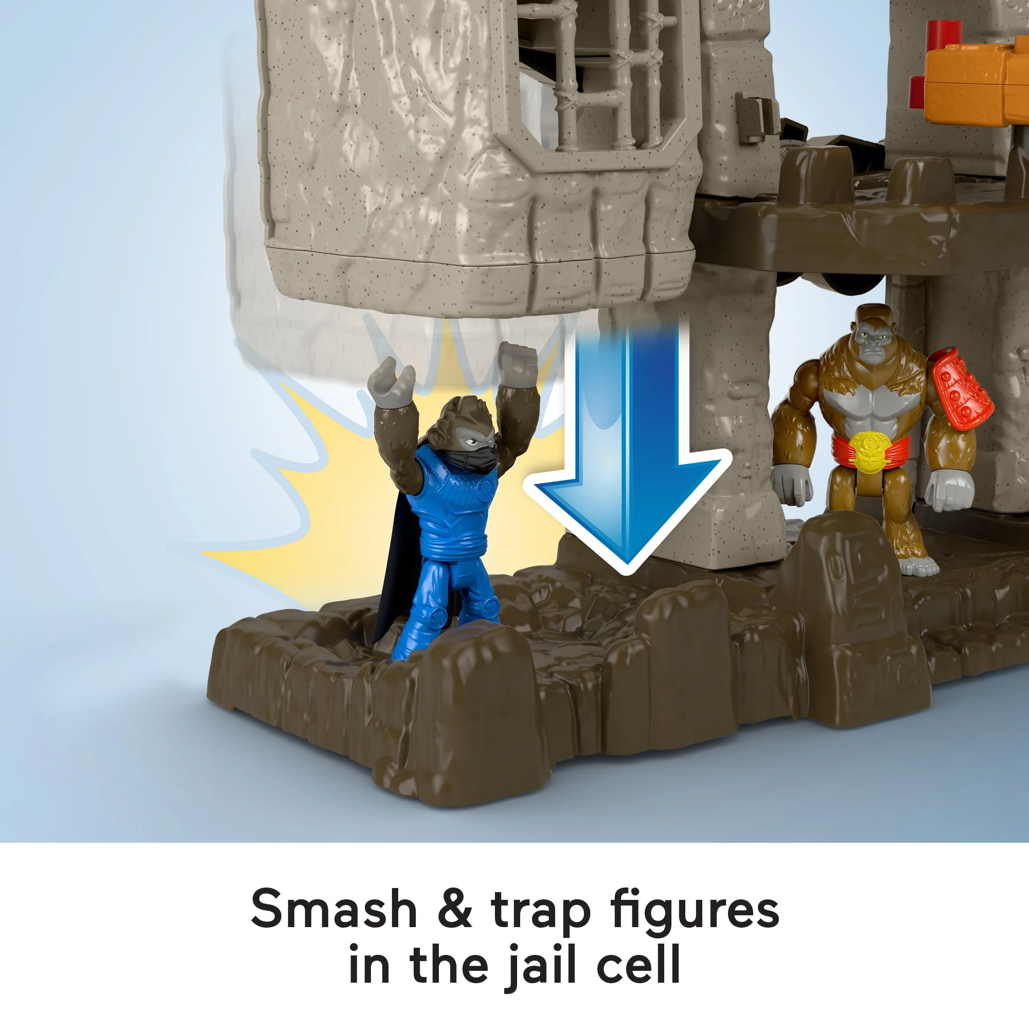 Imaginext Gorilla Fortress Playset With Toy Figures And Accessories, Preschool Toys - Image 4