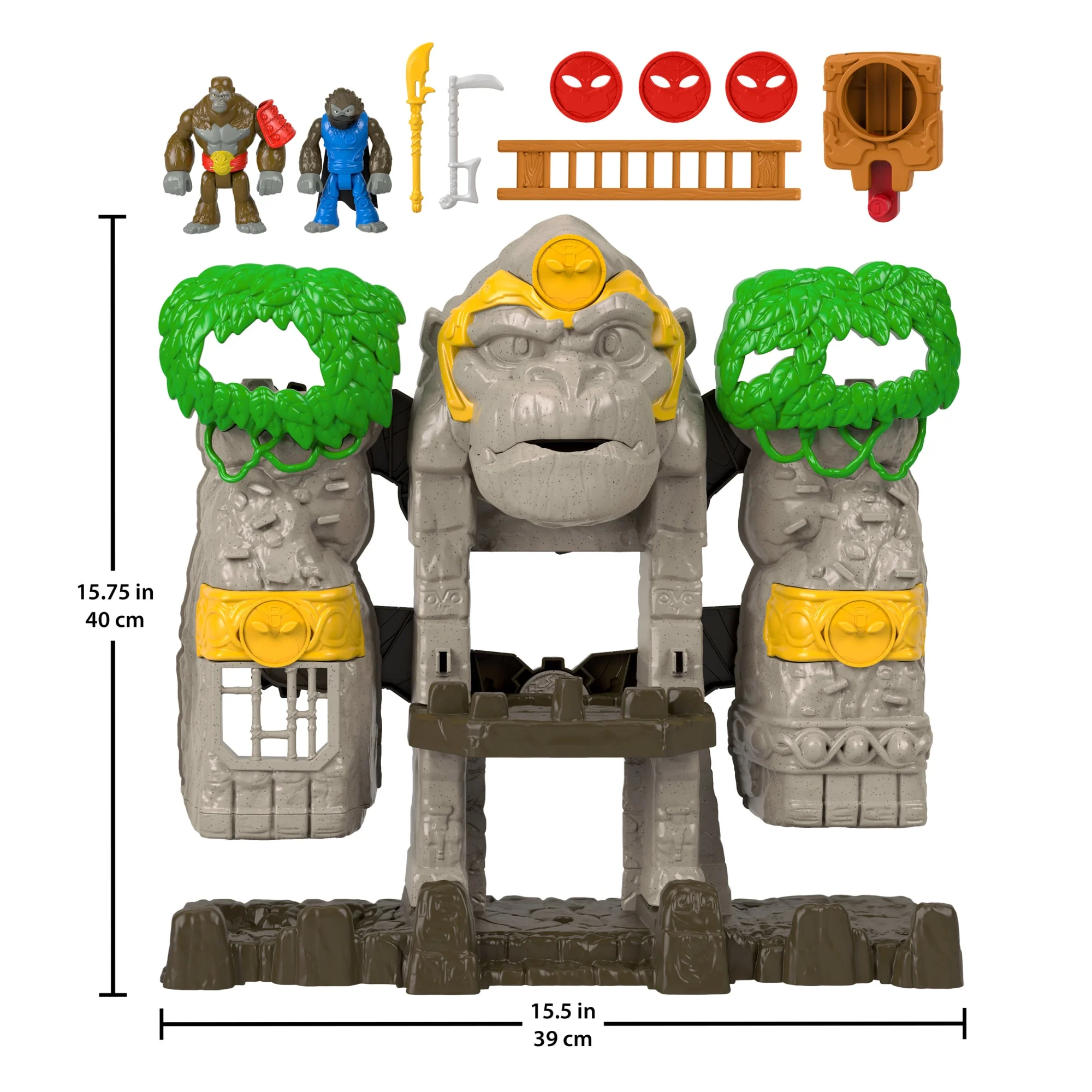 Imaginext Gorilla Fortress Playset With Toy Figures And Accessories, Preschool Toys - Image 6
