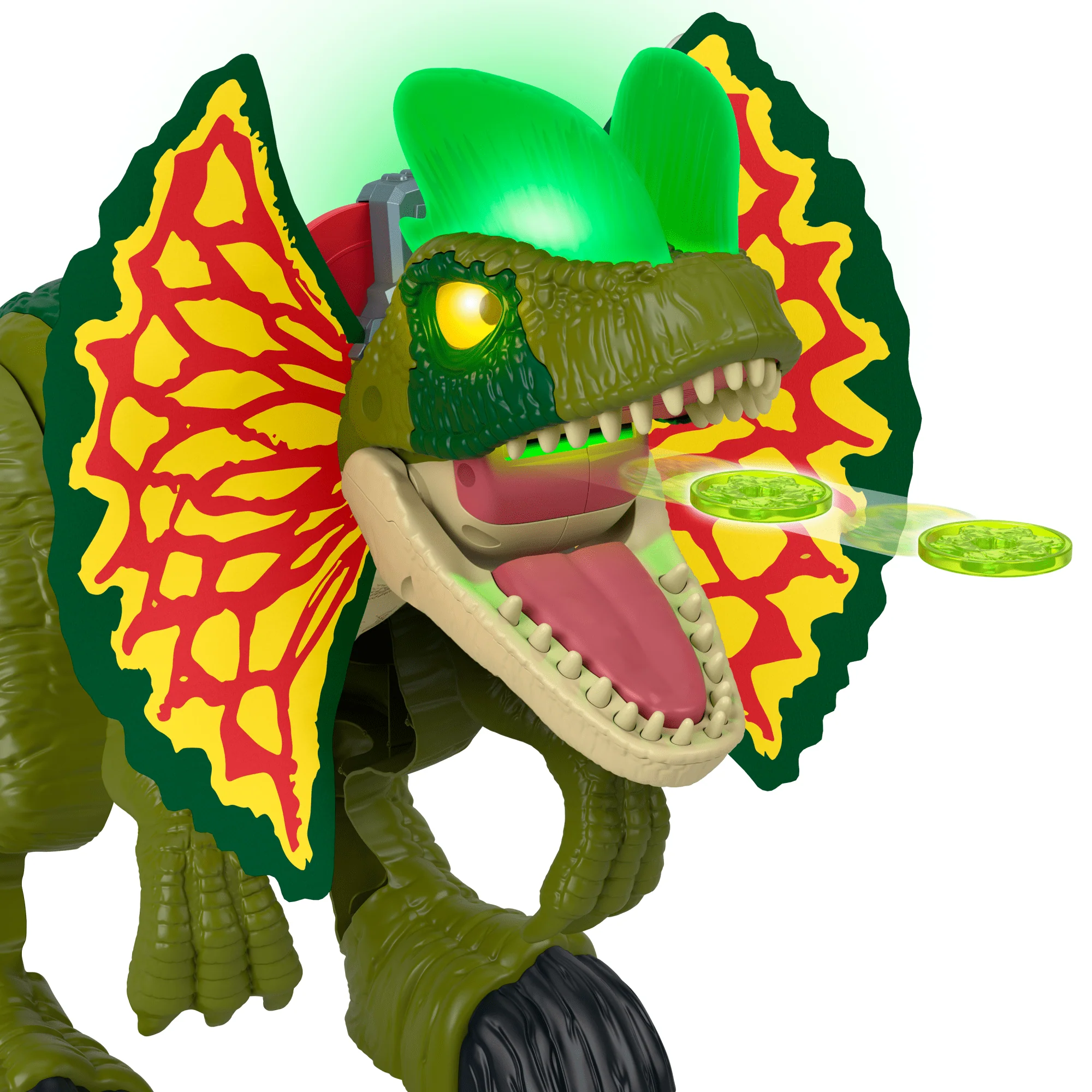 Imaginext  Jurassic World  Attaque en Furie  Dilophosaure, Lumières - Image 4