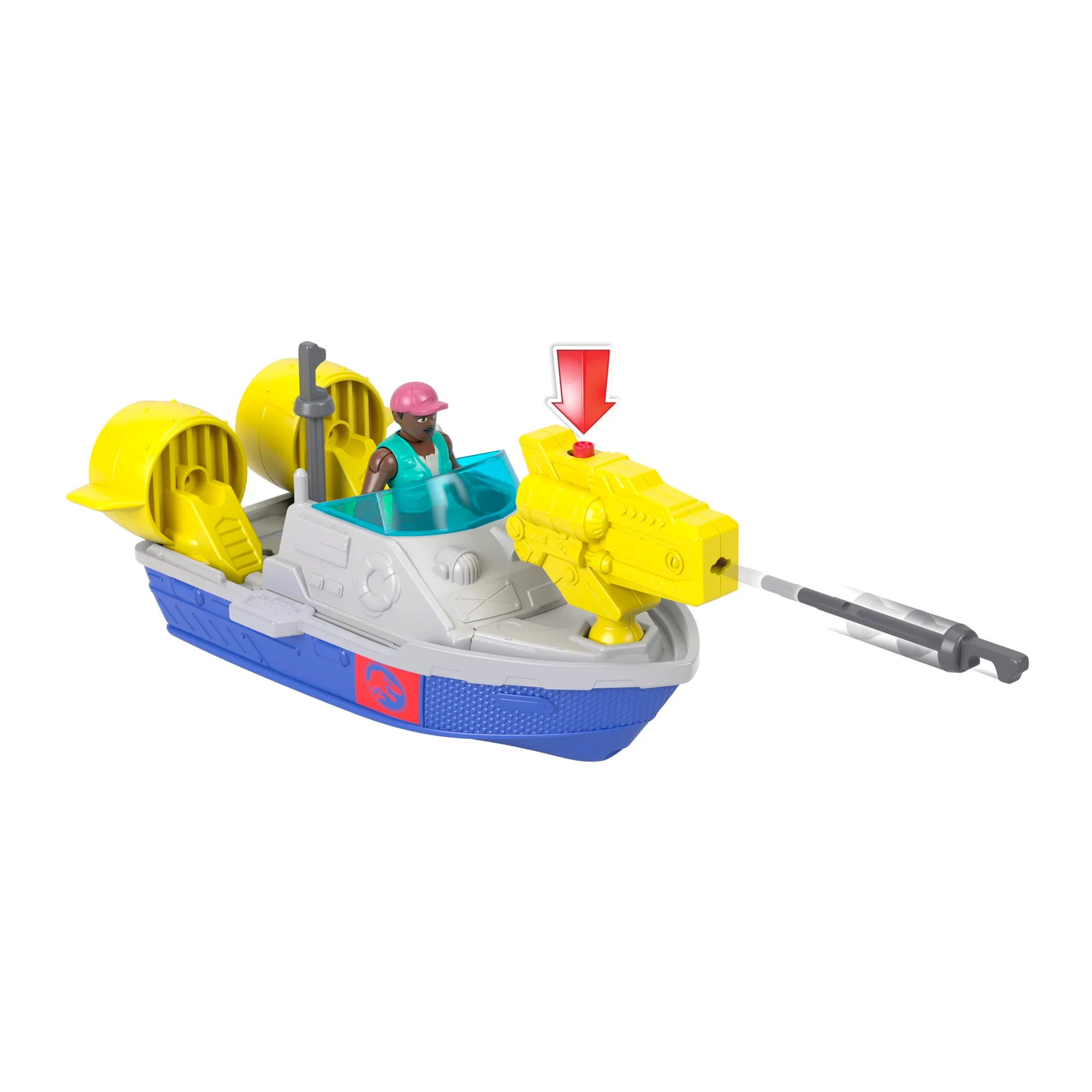 Imaginext Jurassic World Dinosaurio de Juguete Rebirth Mosasaurus Caza y Muerde - Image 5