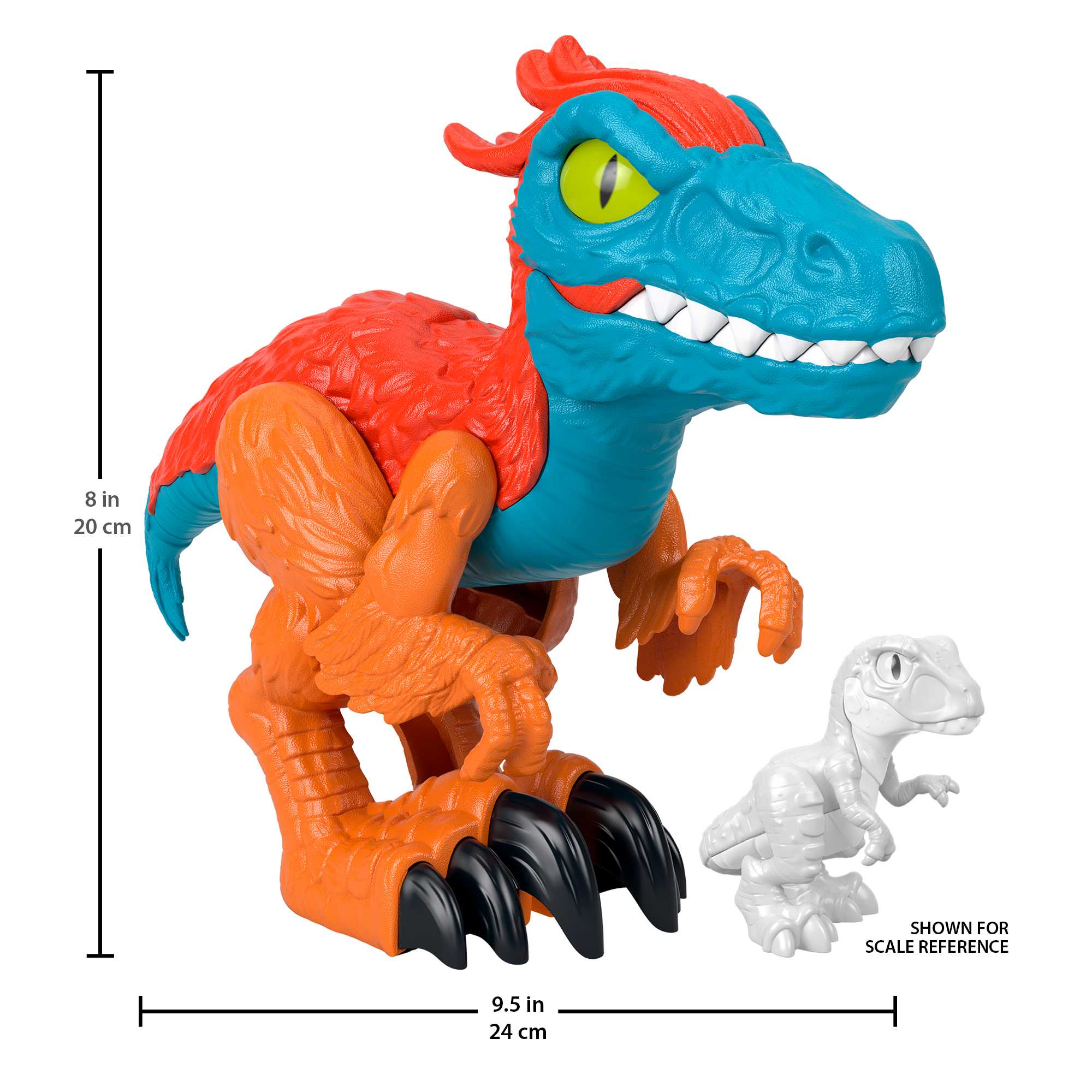 Imaginext Jurassic World Dominion Pyroraptor Dinosaur XL Figure, 10 inch, Preschool Toys - Image 4