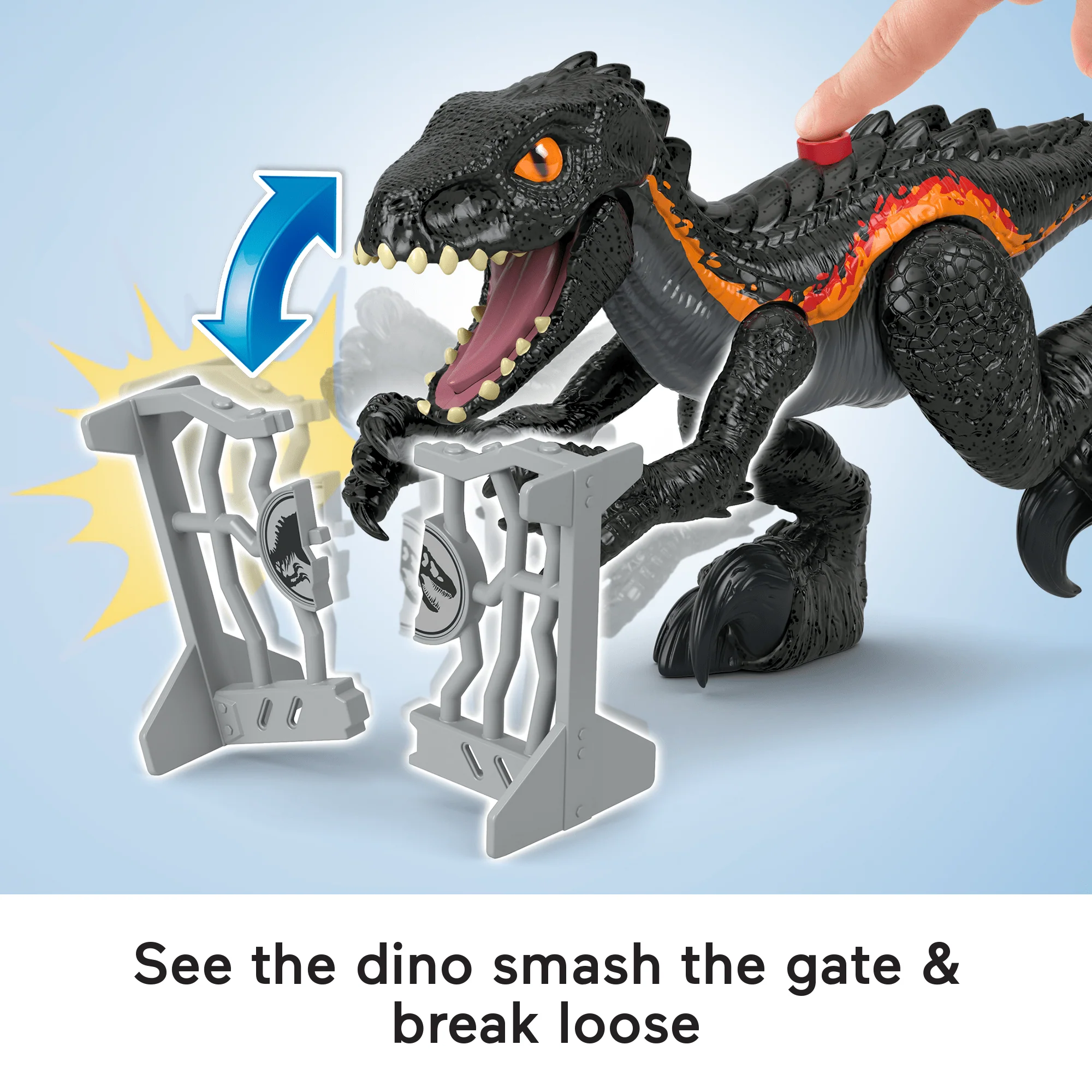 Imaginext Jurassic World indoraptor Dinosaur Toy With Accessories For Preschool Kids - Image 3