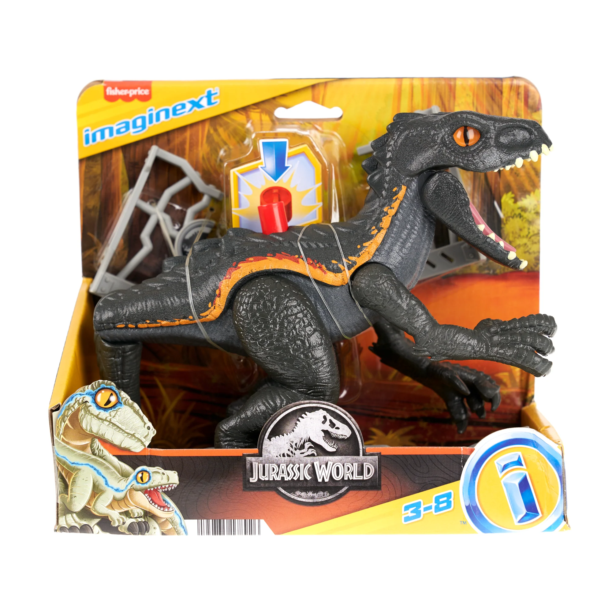 Imaginext Jurassic World indoraptor Dinosaur Toy With Accessories For Preschool Kids - Image 5