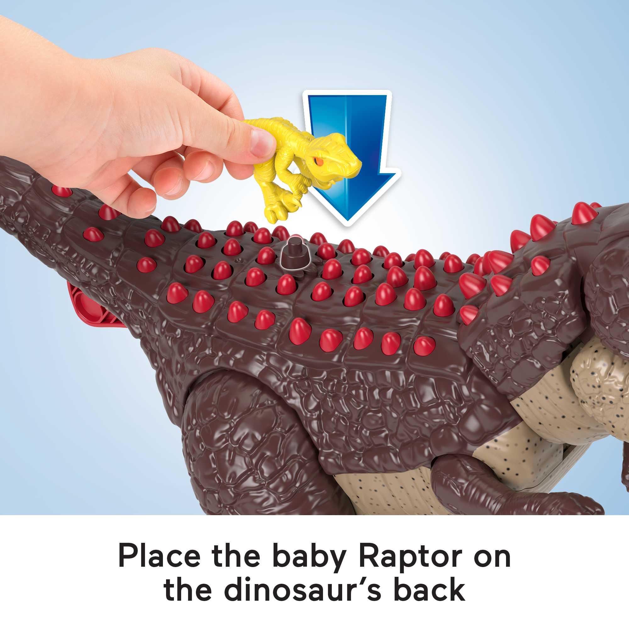 Imaginext Jurassic World Carnotaurus Dinosaur Toy With Spike Strike Action, 2-Piece Preschool Toys - Image 3