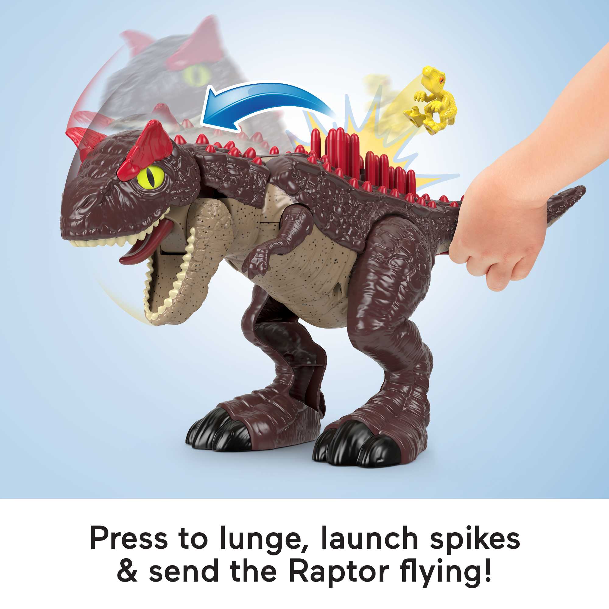 Imaginext Jurassic World Carnotaurus Dinosaur Toy With Spike Strike Action, 2-Piece Preschool Toys - Image 4