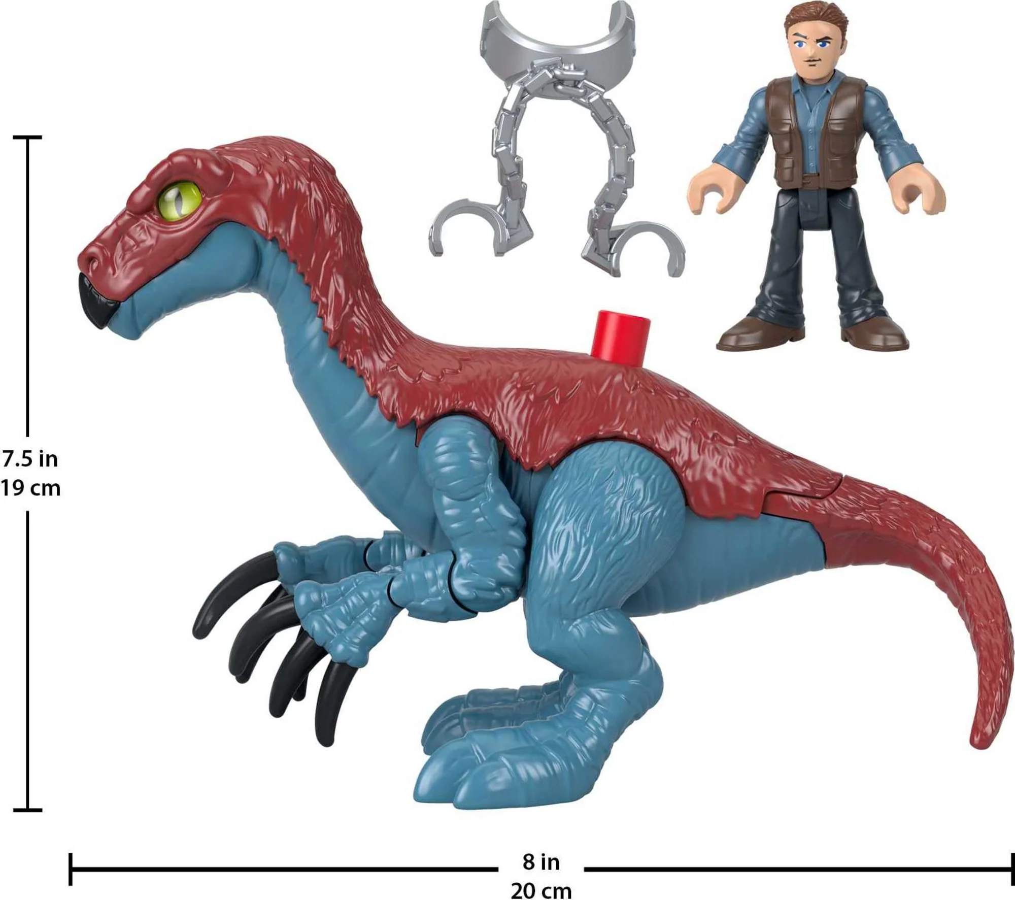 Imaginext Jurassic World Therizinosaurus & Owen - Image 5
