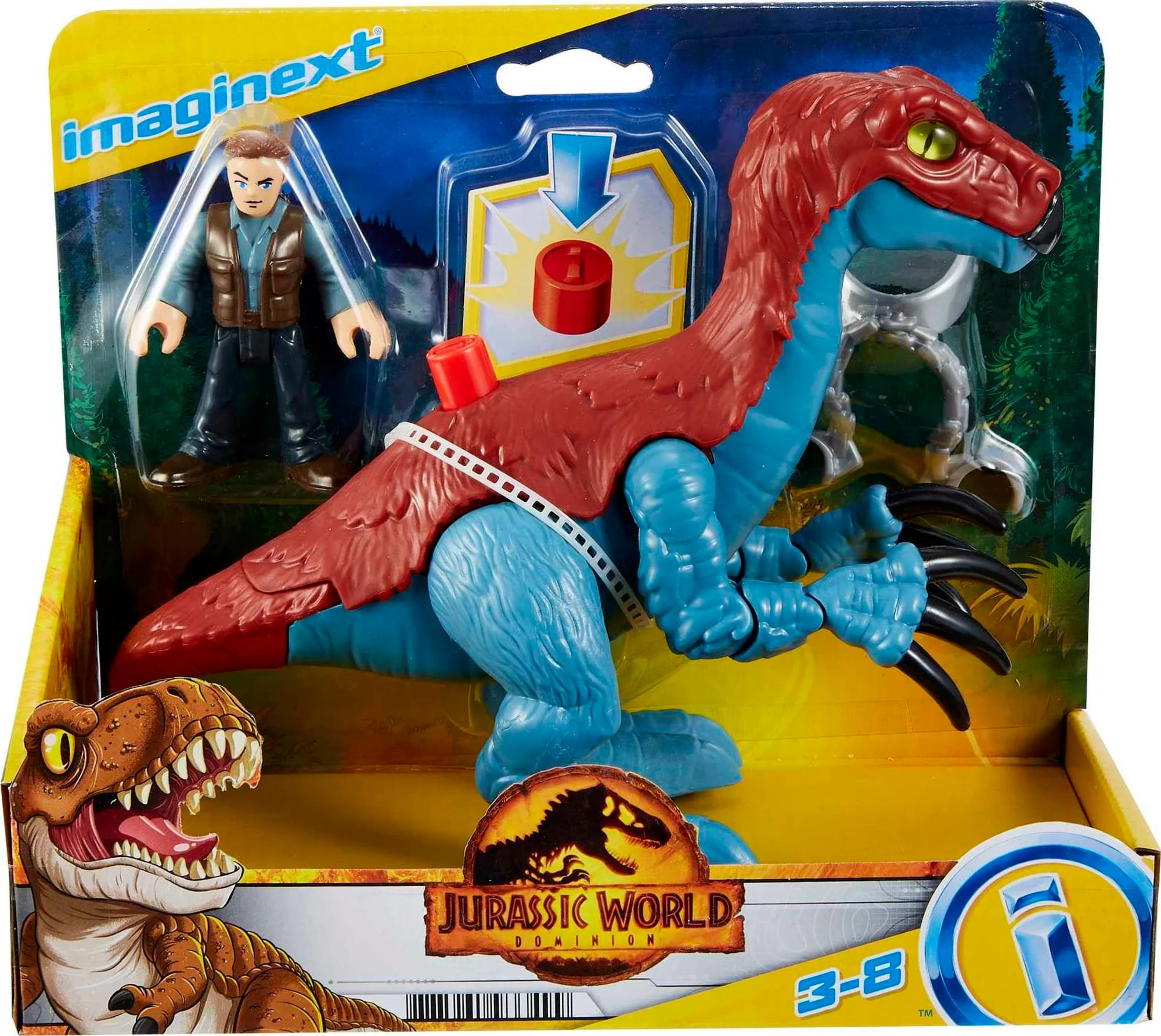 Imaginext Jurassic World Therizinosaurus & Owen - Image 6