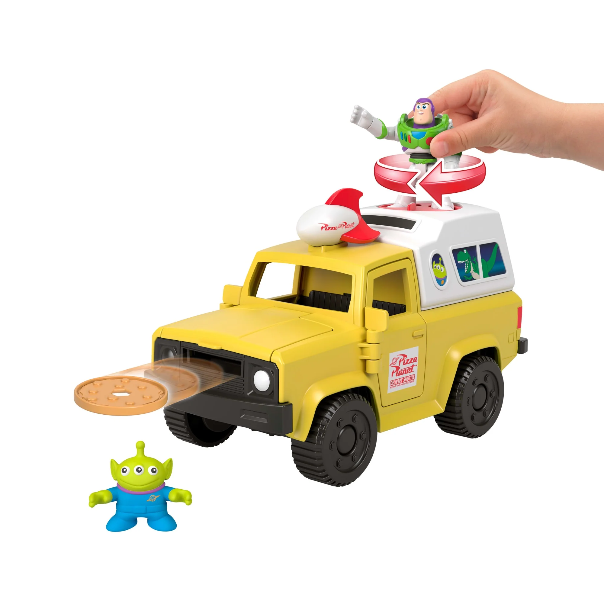 Imaginext Project Target Brinquedo Imaginext Toy Story Caminhão Pizza Planet com Buzz e Alienígena - Image 2