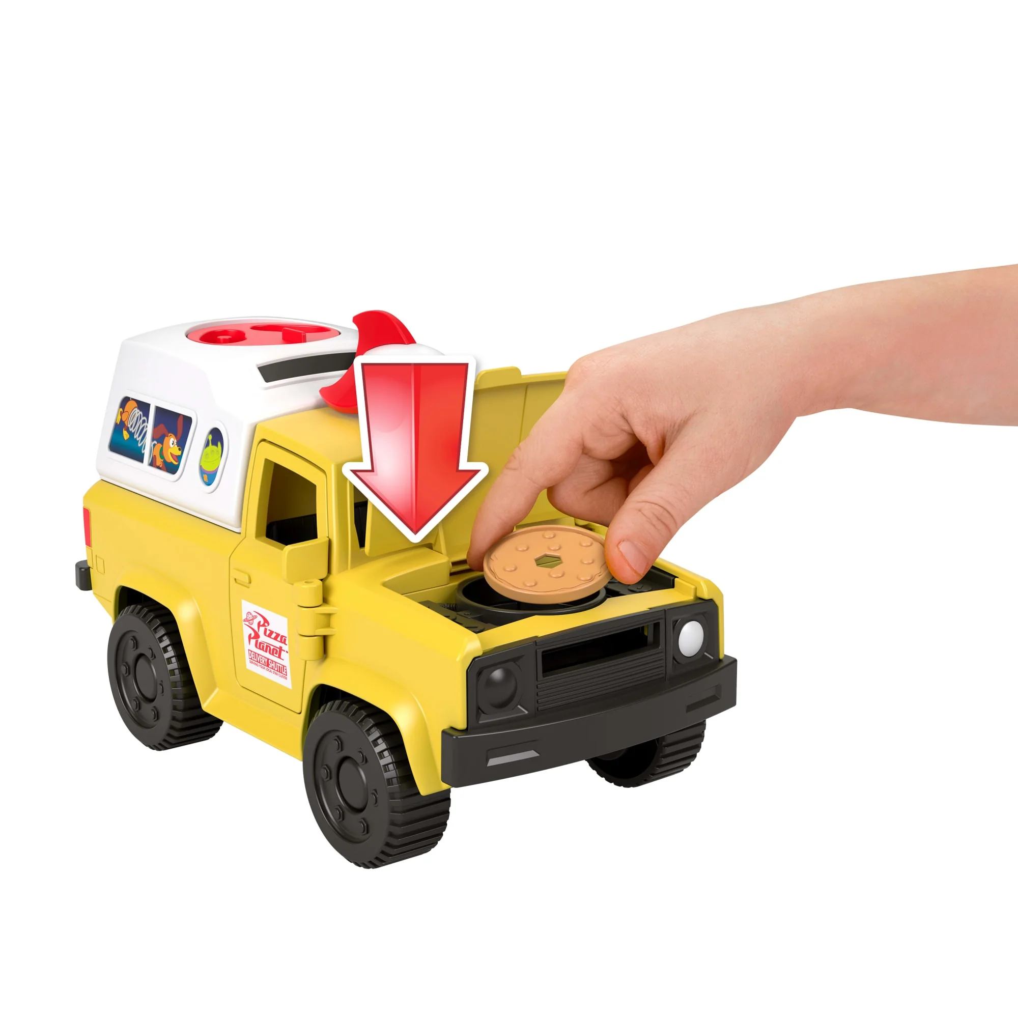 Imaginext Project Target Brinquedo Imaginext Toy Story Caminhão Pizza Planet com Buzz e Alienígena - Image 3