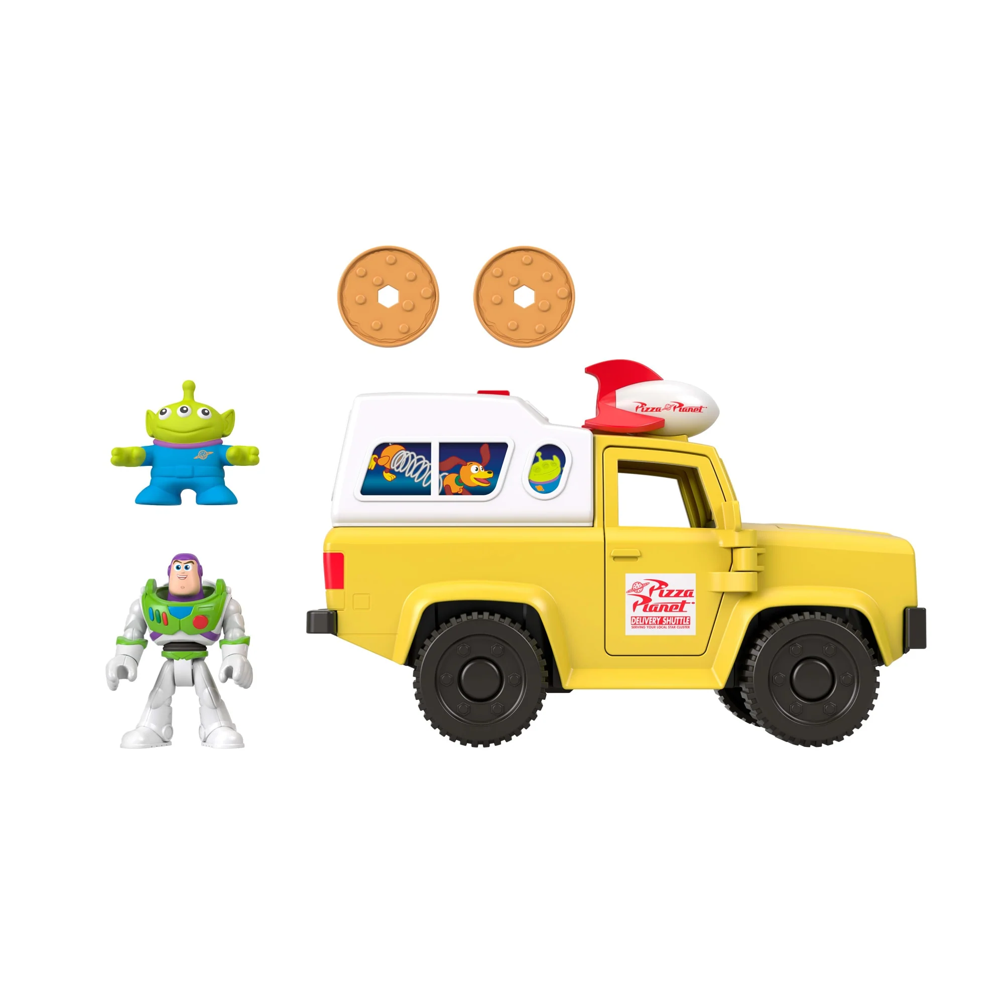 Imaginext Project Target Brinquedo Imaginext Toy Story Caminhão Pizza Planet com Buzz e Alienígena - Image 5