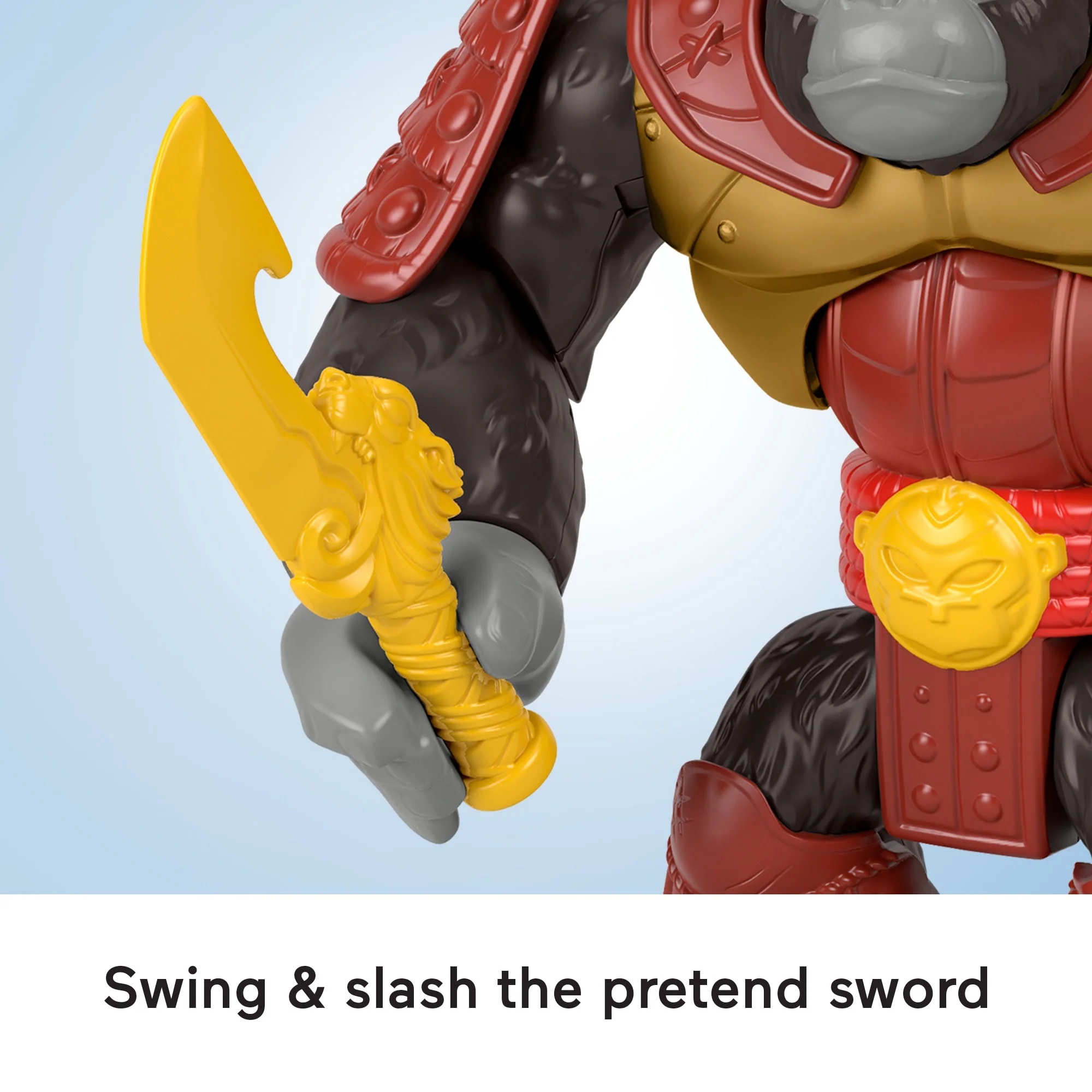 Imaginext Silverback Gorilla Smash Punching Action Figure For Preschool Kids, 3 Pieces - Image 4