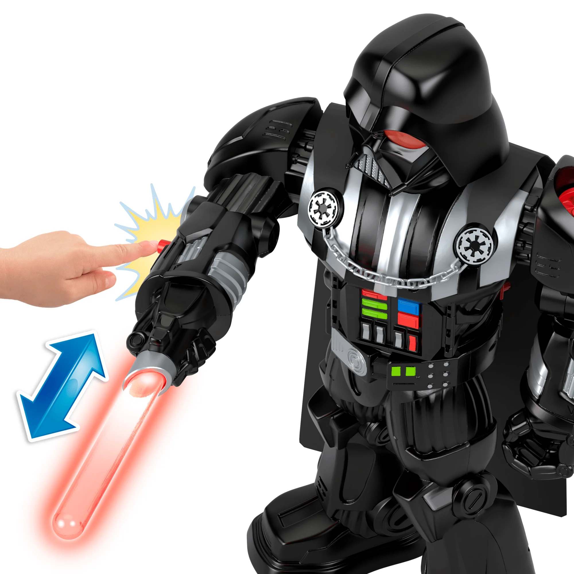 Imaginext Star Wars Robot Dark Vador, 60+ Cm, Clé Stormtrooper - Image 4
