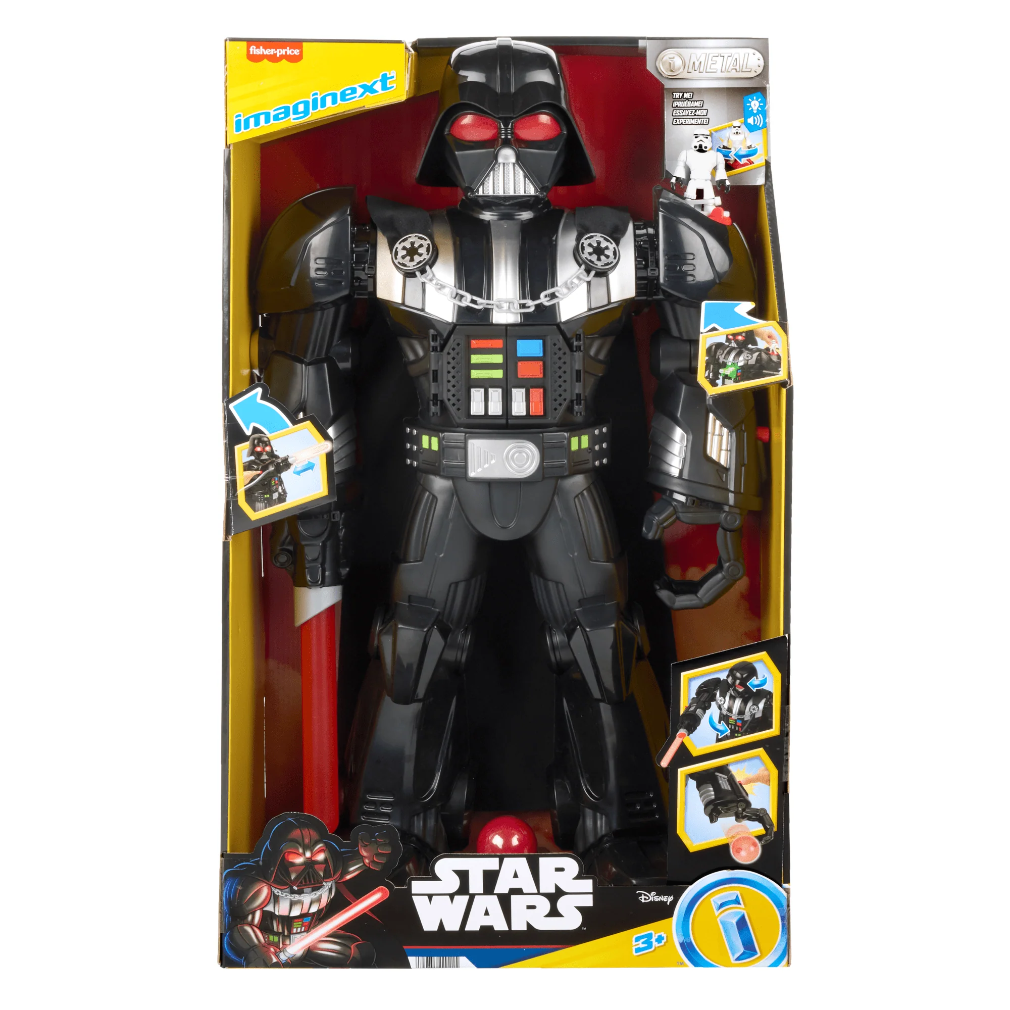 Imaginext Star Wars Robot Dark Vador, 60+ Cm, Clé Stormtrooper - Image 6