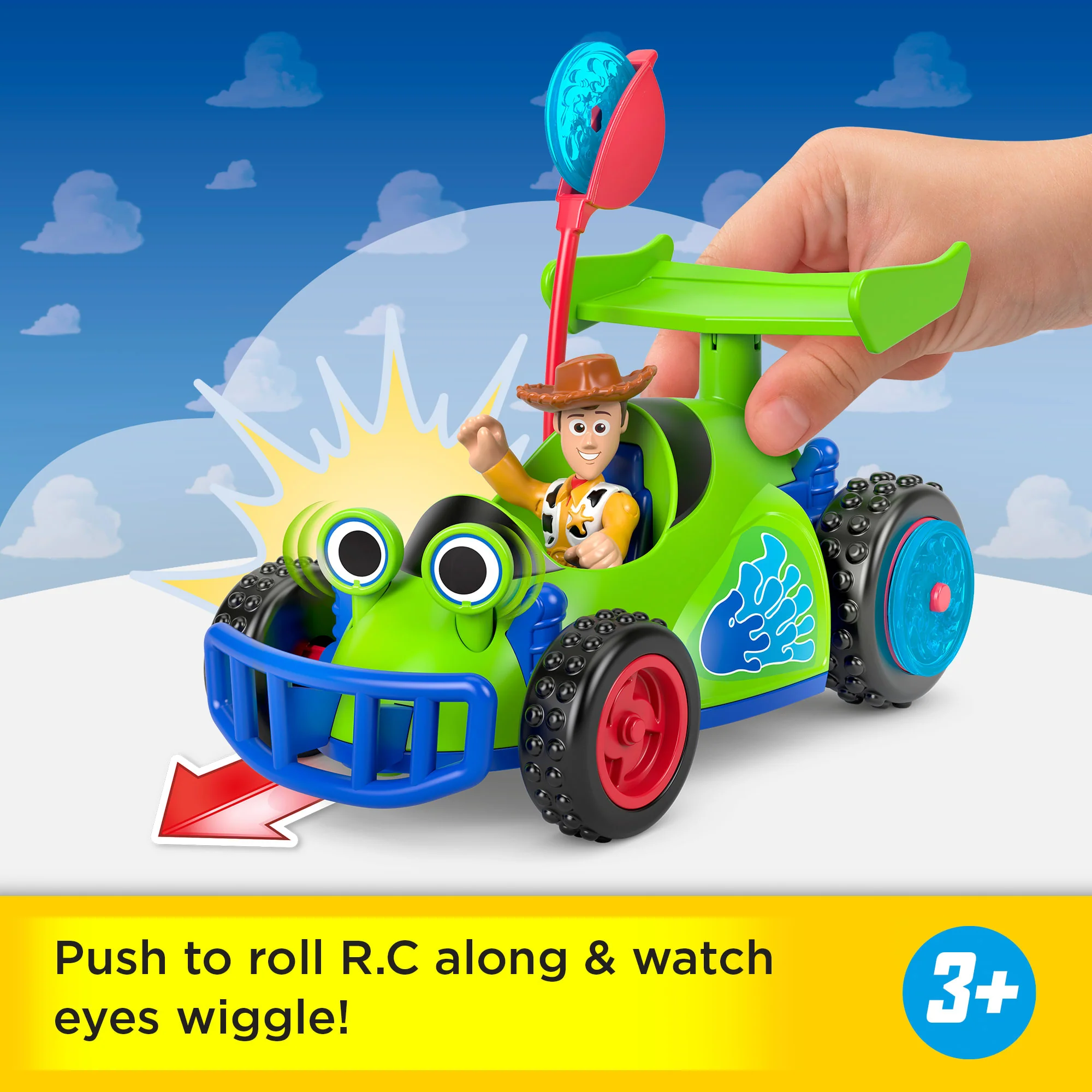 Imaginext Woody & R.C. Play Set With Projectiles, Inspired By Disney And Pixar Toy Story - Image 3
