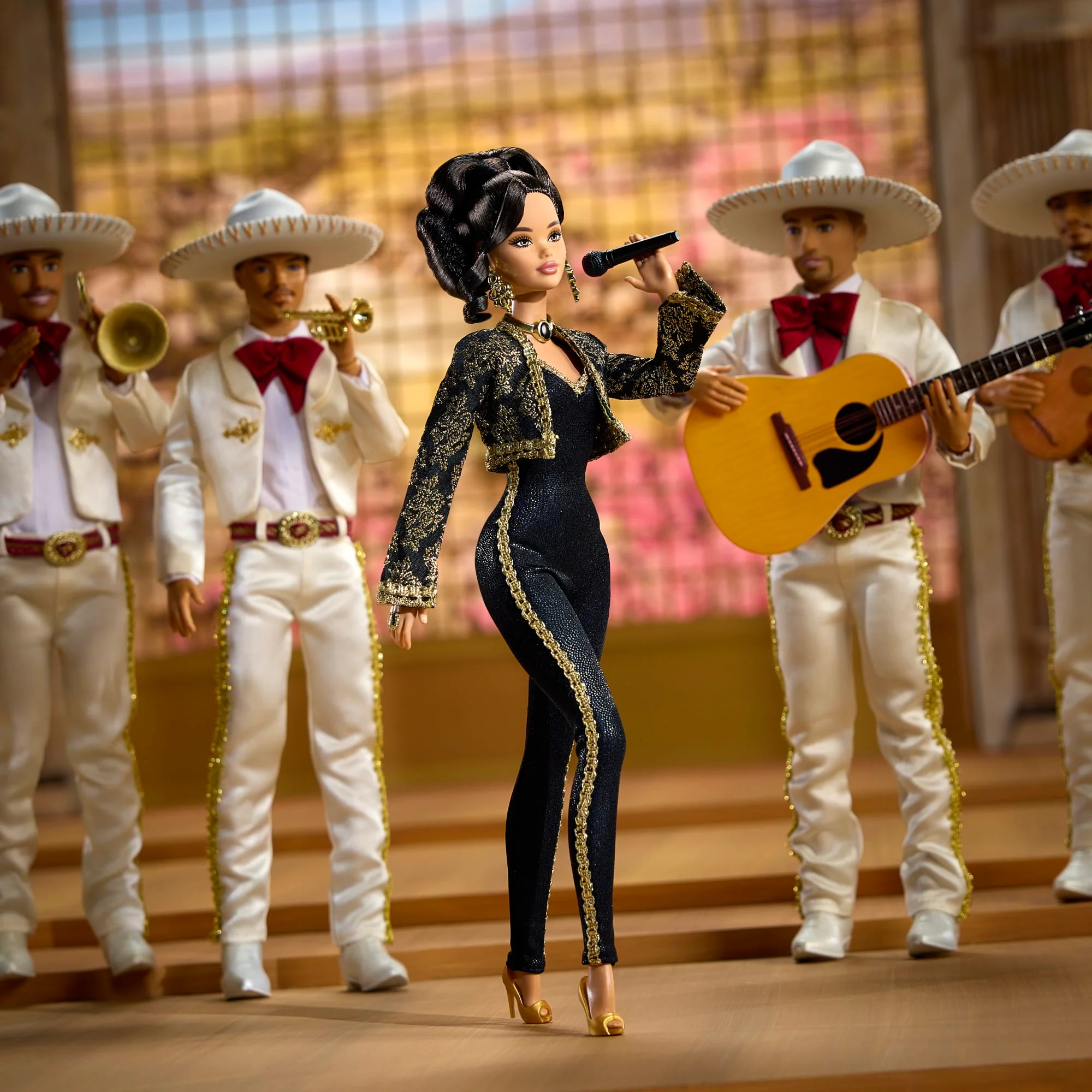 Barbie Signature Juan Gabriel Collectible Doll in Chic Black And Gold Suit - Image 2