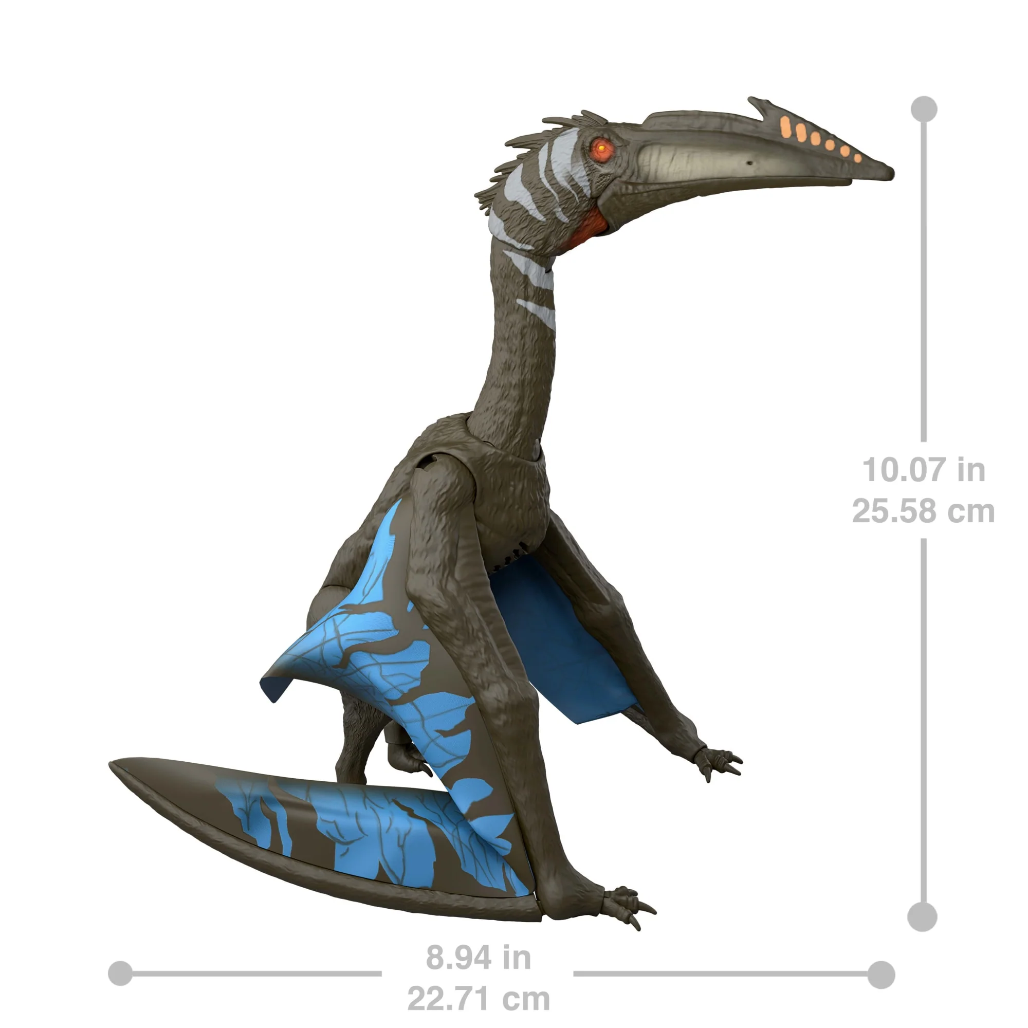 Jurassic World Rebirth Quetzalcoatlus Action Figure, Winged Dinosaur Toy With Sound, Aerial Ambush - Image 4