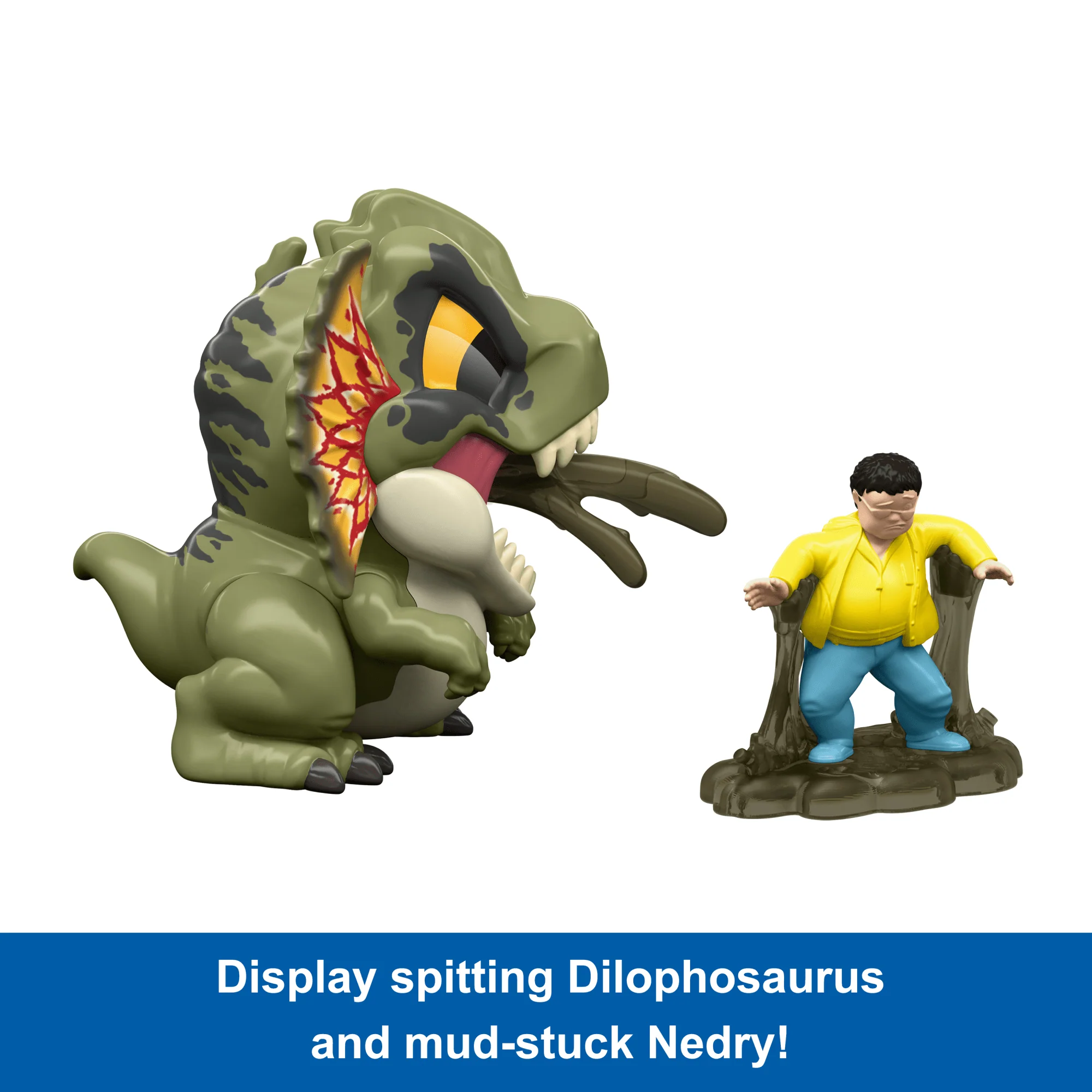 Jurassic World Bite Club Dilophosaurus Collectible Dinosaur Figure & Movie Toy Accessory - Image 2