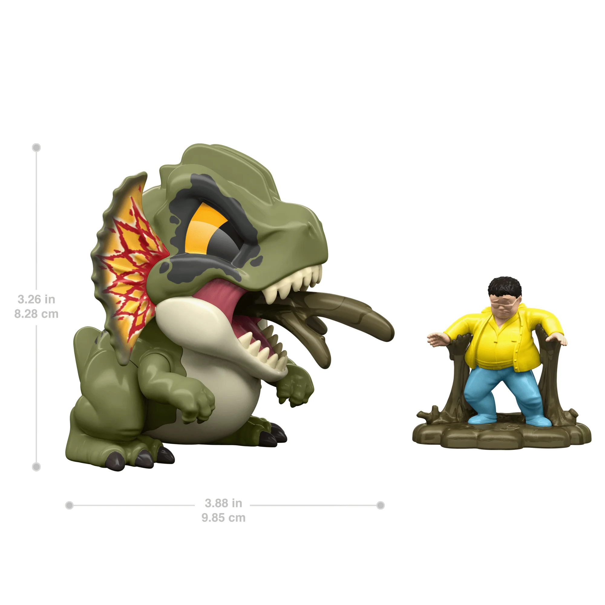 Jurassic World Bite Club Dilophosaurus Collectible Dinosaur Figure & Movie Toy Accessory - Image 3