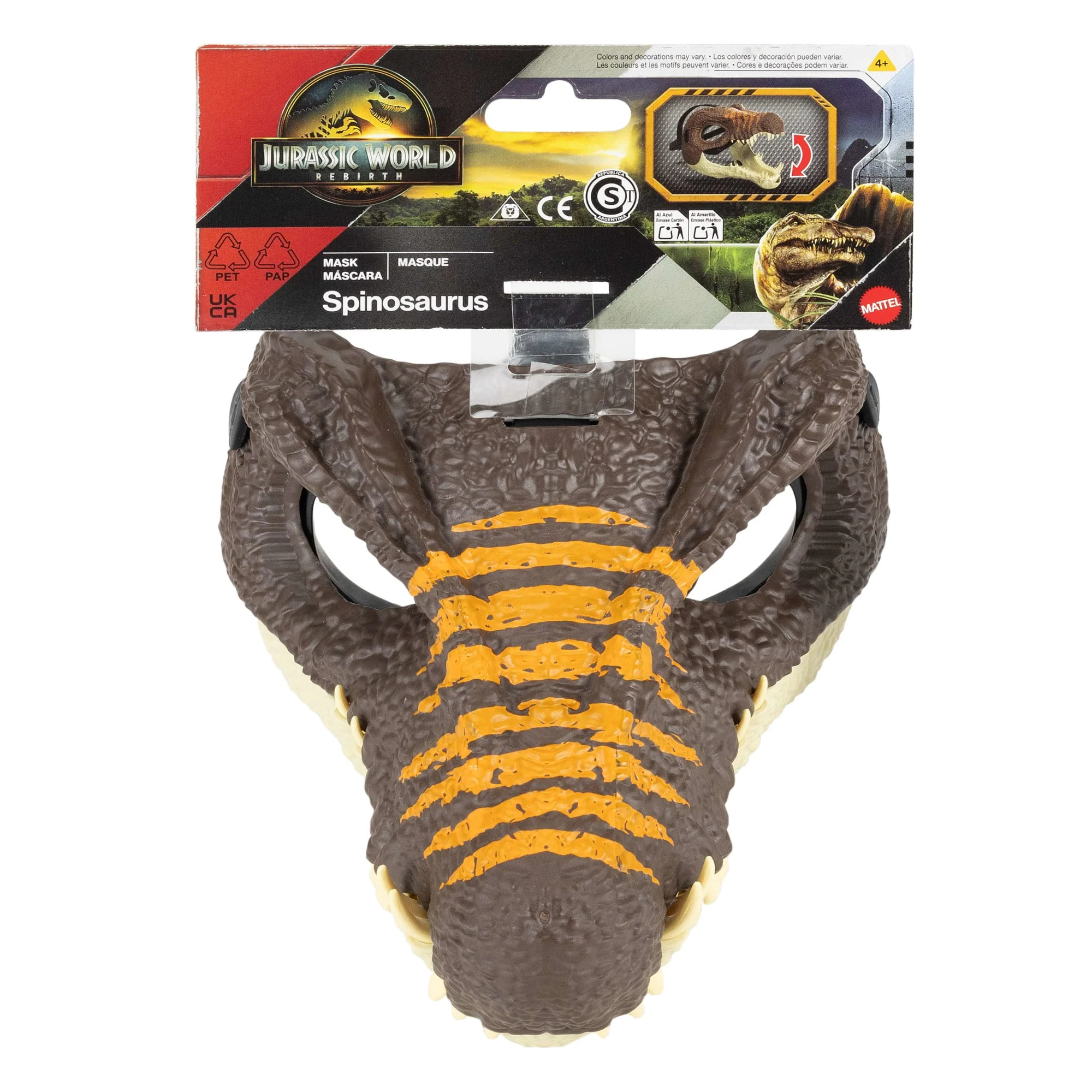 Jurassic World Brinquedo Rebirth Máscara de Dinossauro Spinosaurus - Image 6