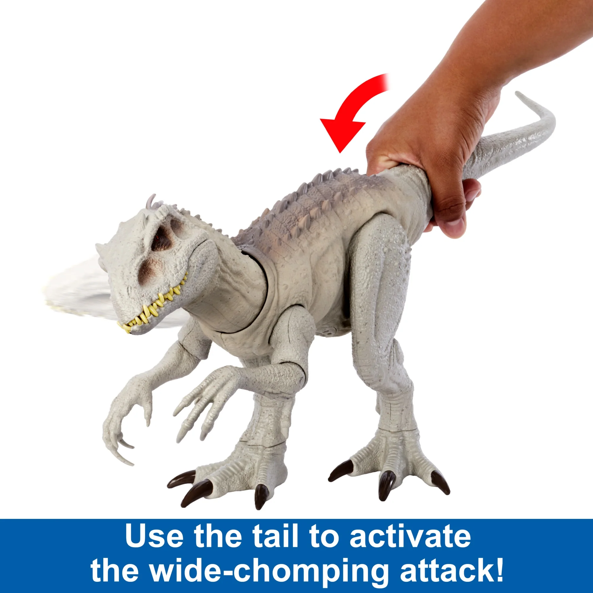 Jurassic World Camouflage 'n Battle indominus Rex Action Figure Toy With Lights, Sound & Motion - Image 3