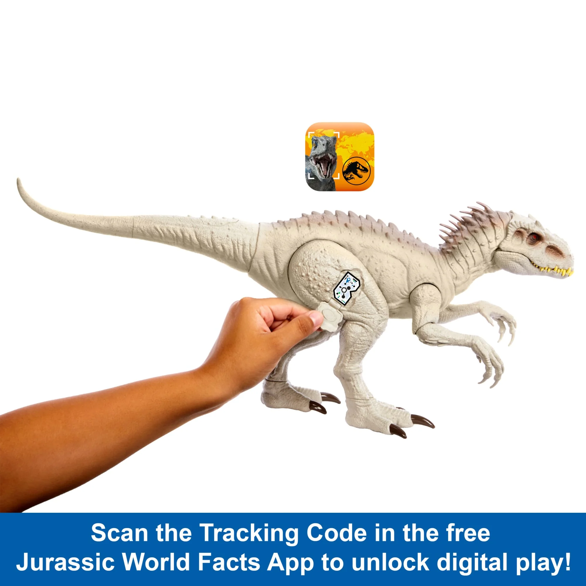 Jurassic World Camouflage 'n Battle indominus Rex Action Figure Toy With Lights, Sound & Motion - Image 4