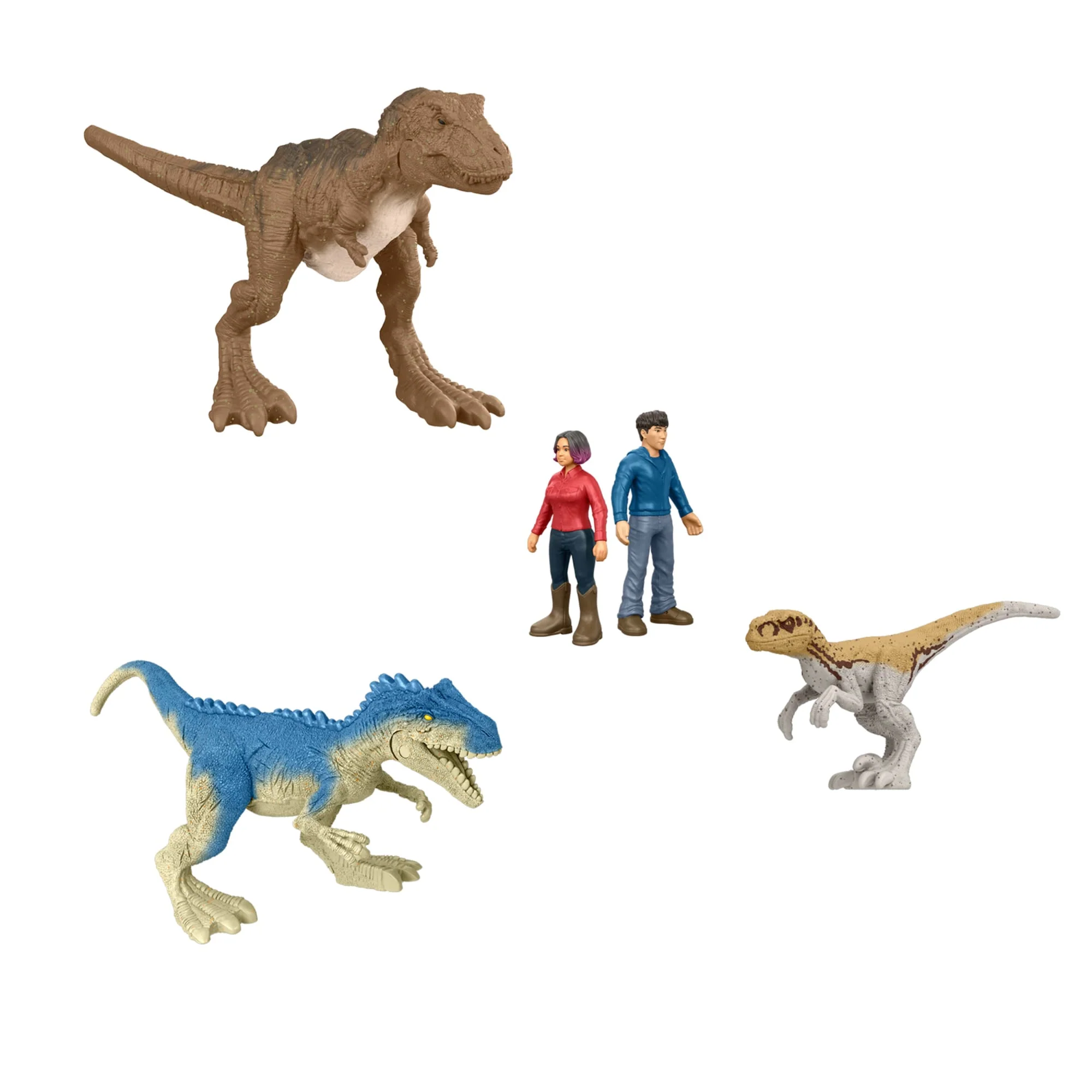 Jurassic World-20Mini-Figurines-Coffret Répliques Dinosaures, Humains - Image 3