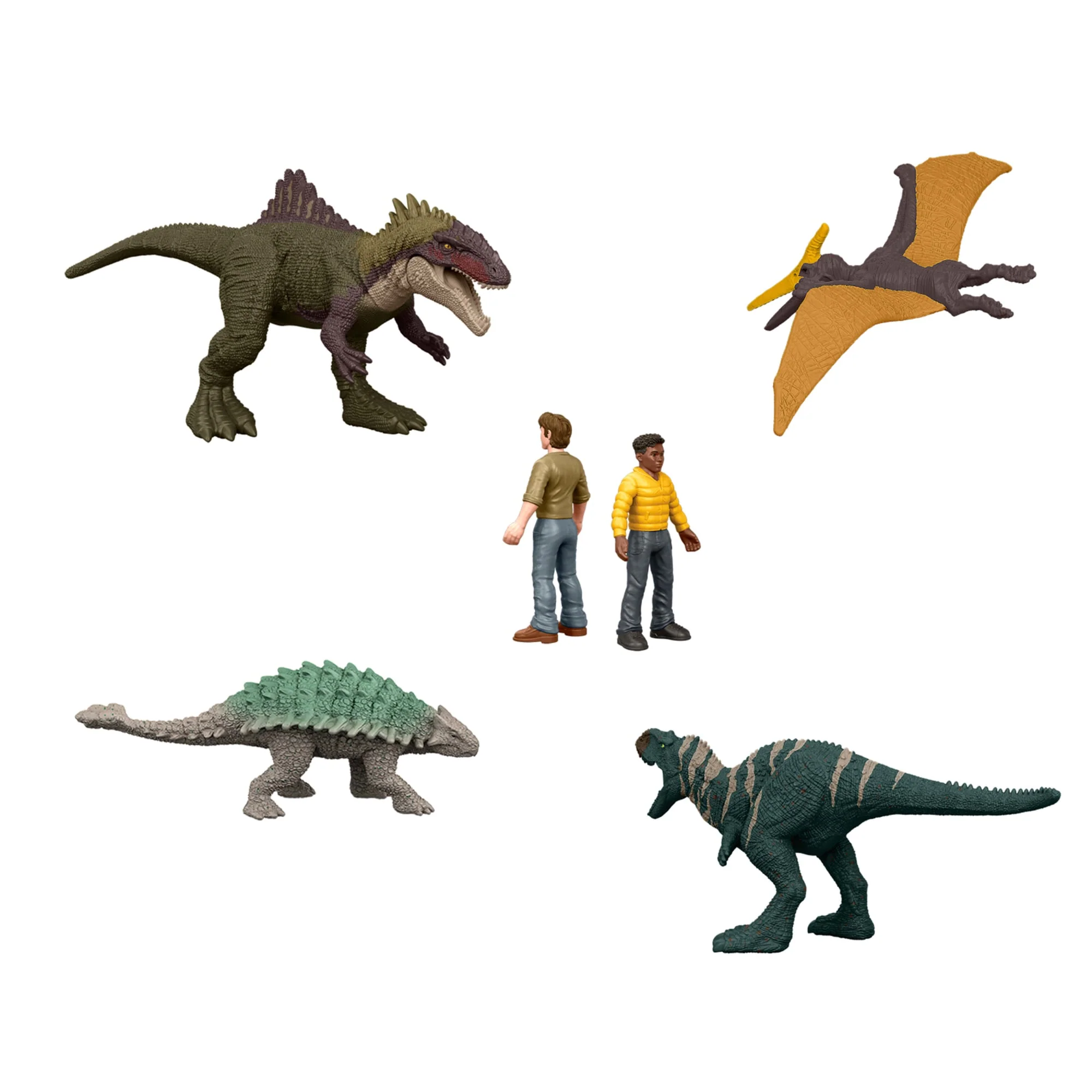 Jurassic World-20Mini-Figurines-Coffret Répliques Dinosaures, Humains - Image 4