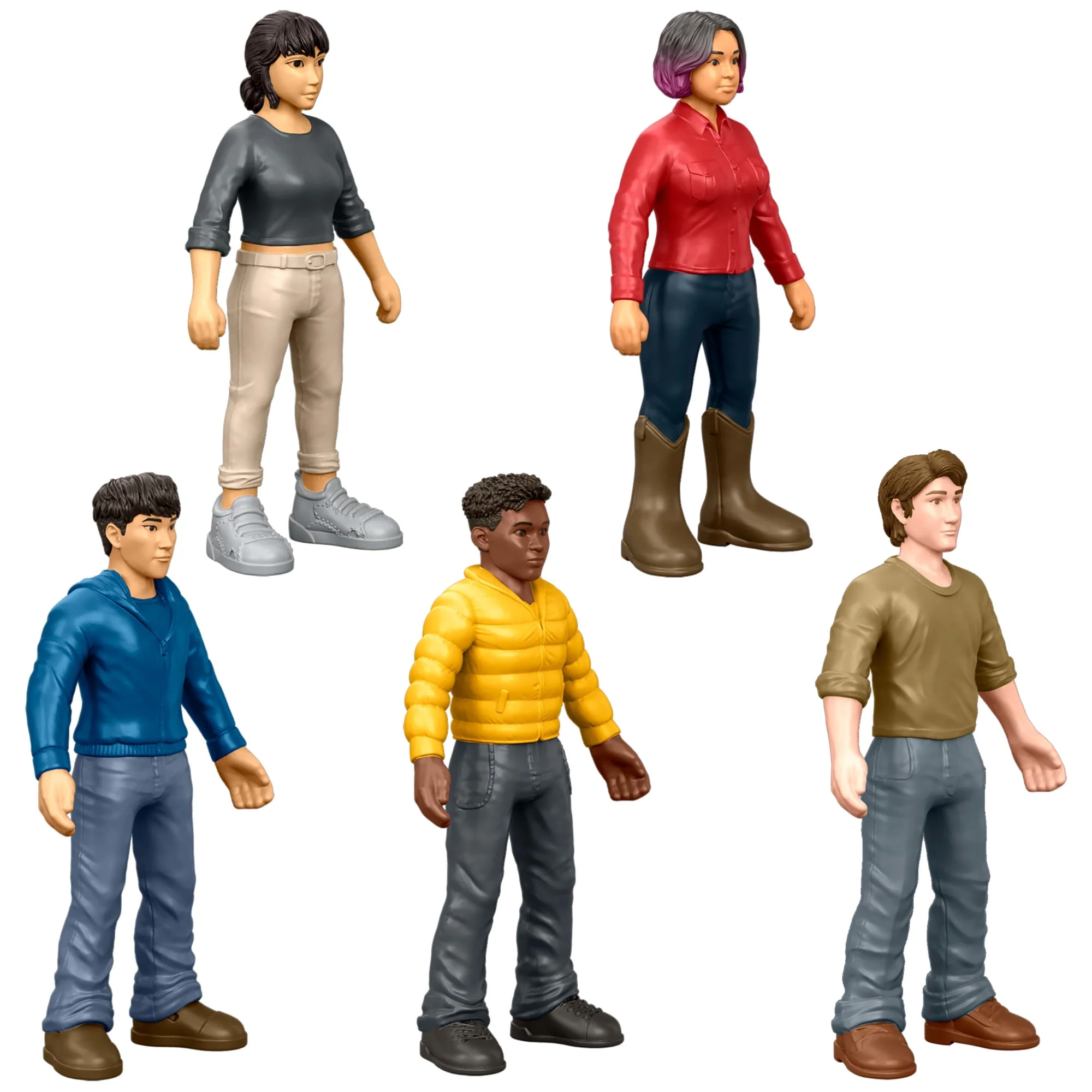 Jurassic World-20Mini-Figurines-Coffret Répliques Dinosaures, Humains - Image 5