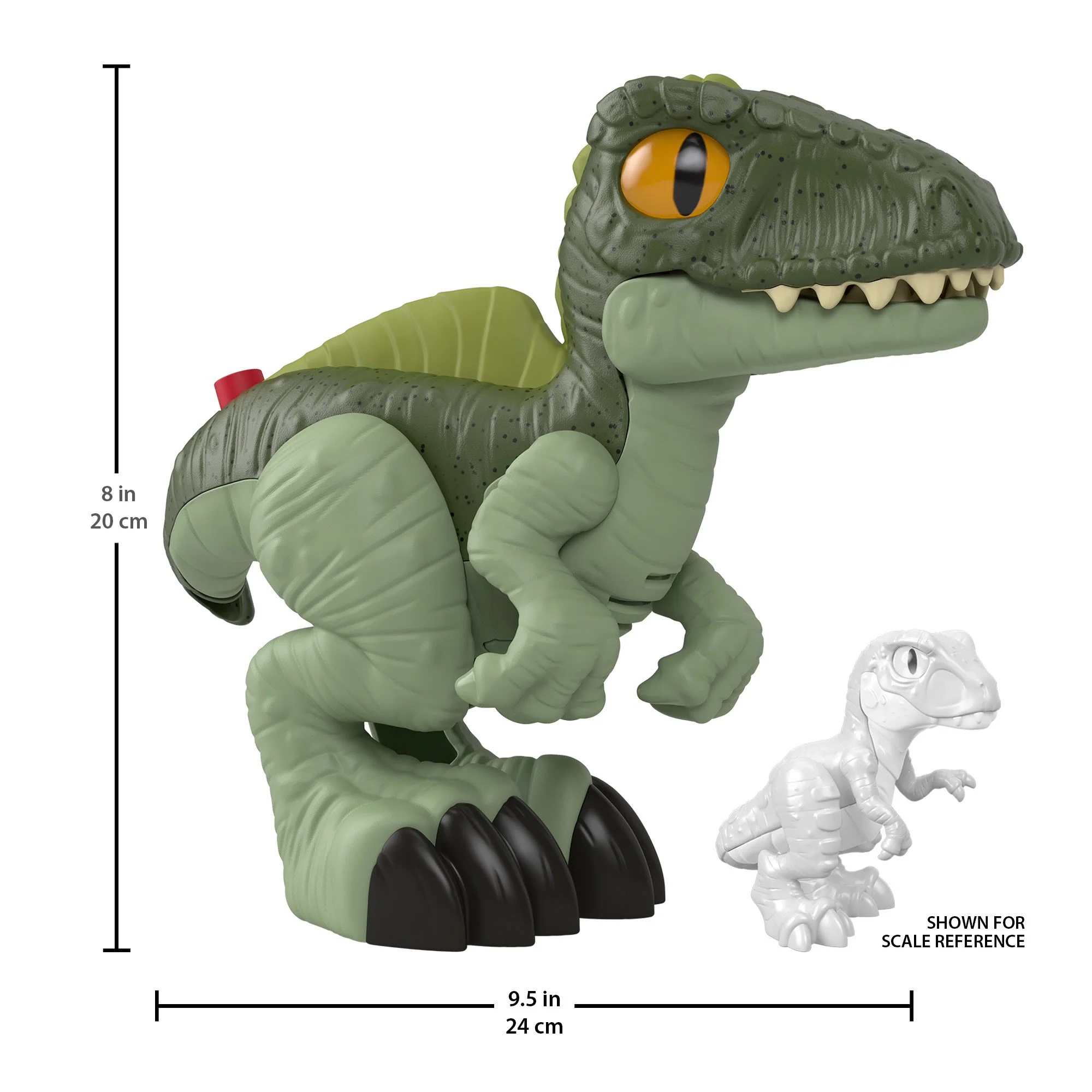 Imaginext Jurassic World Dominion Deluxe Growlin’ Giga XL Dinosaur Toy With Lights & Sounds - Image 5