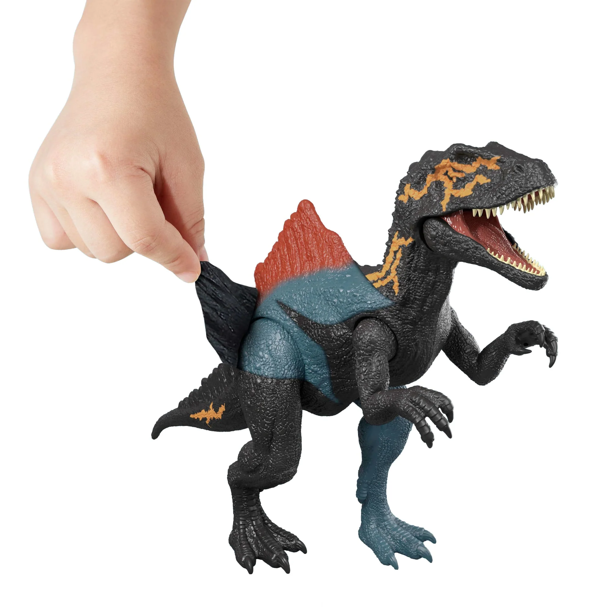 Jurassic World Dino Reveal Deluxe Concavenator Action Figure, Peel Off Color Change Toy - Image 5