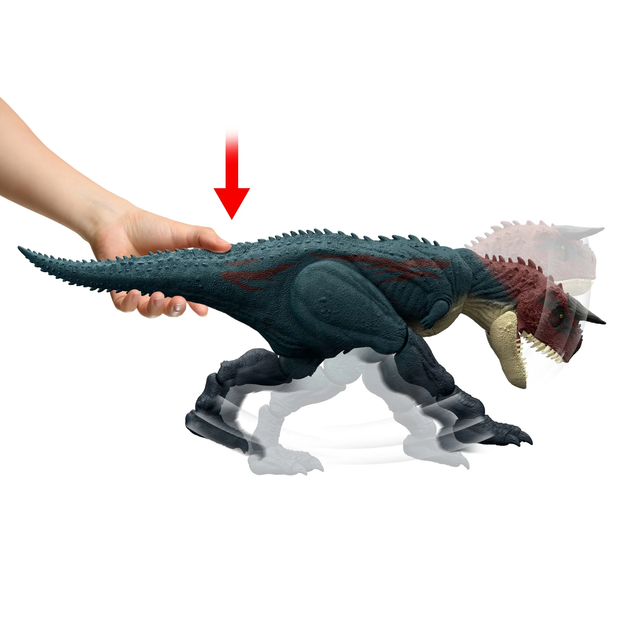 Jurassic World Dinosaurio de Juguete Dinosaurio Embiste y Muerde - Image 5