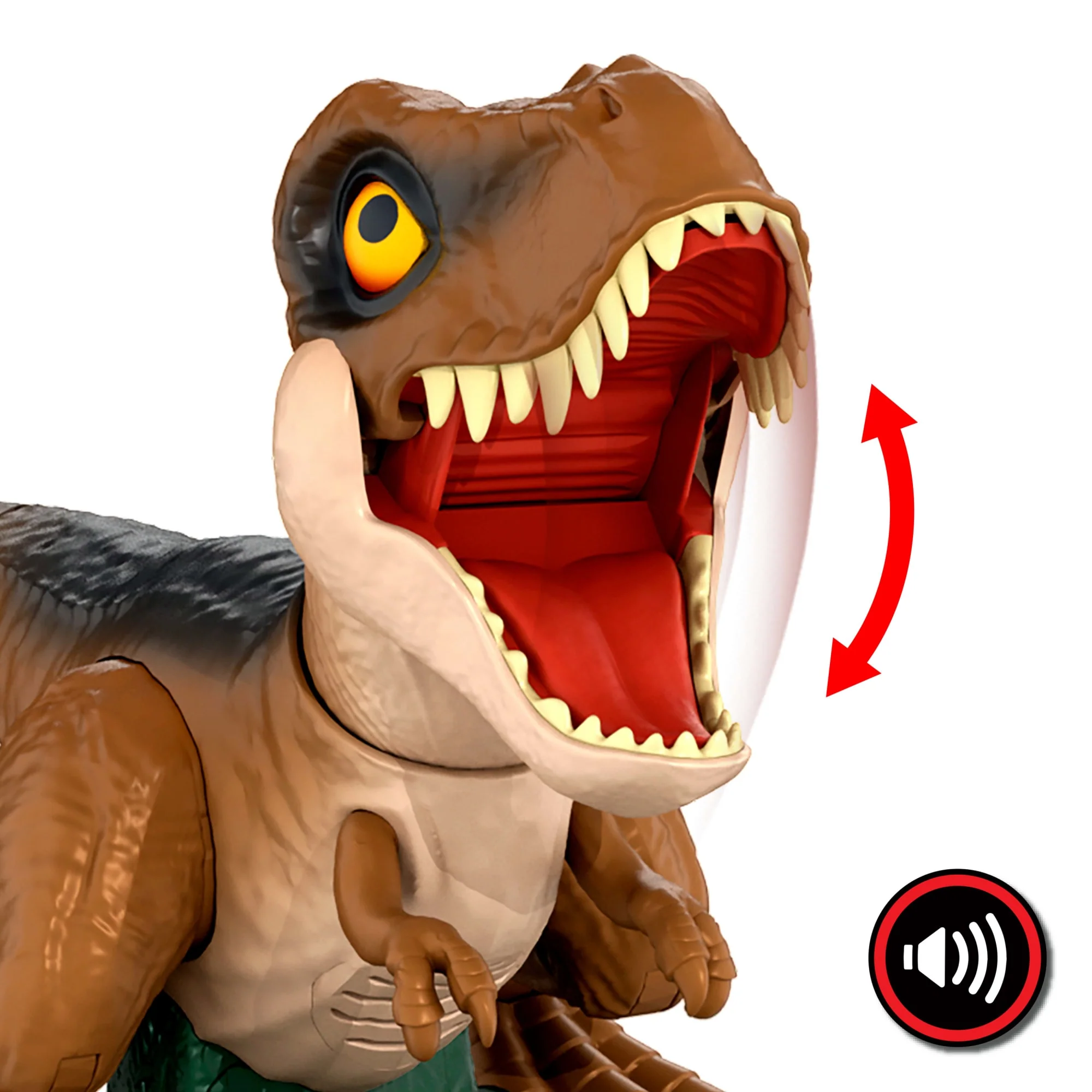 Jurassic World Dinossauro de Brinquedo Jurassic World T.Rex Fúria Rugidora R/C - Image 5