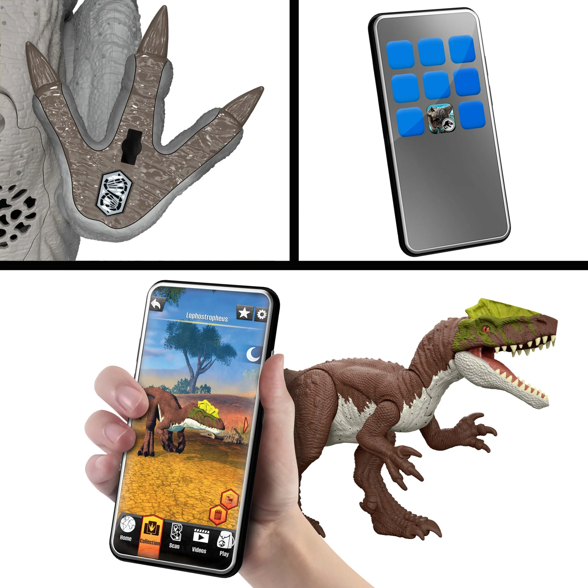 Jurassic World Dinossauro de Brinquedo Rebirth Rastreadore Gigantes Eotriceratops - Image 6