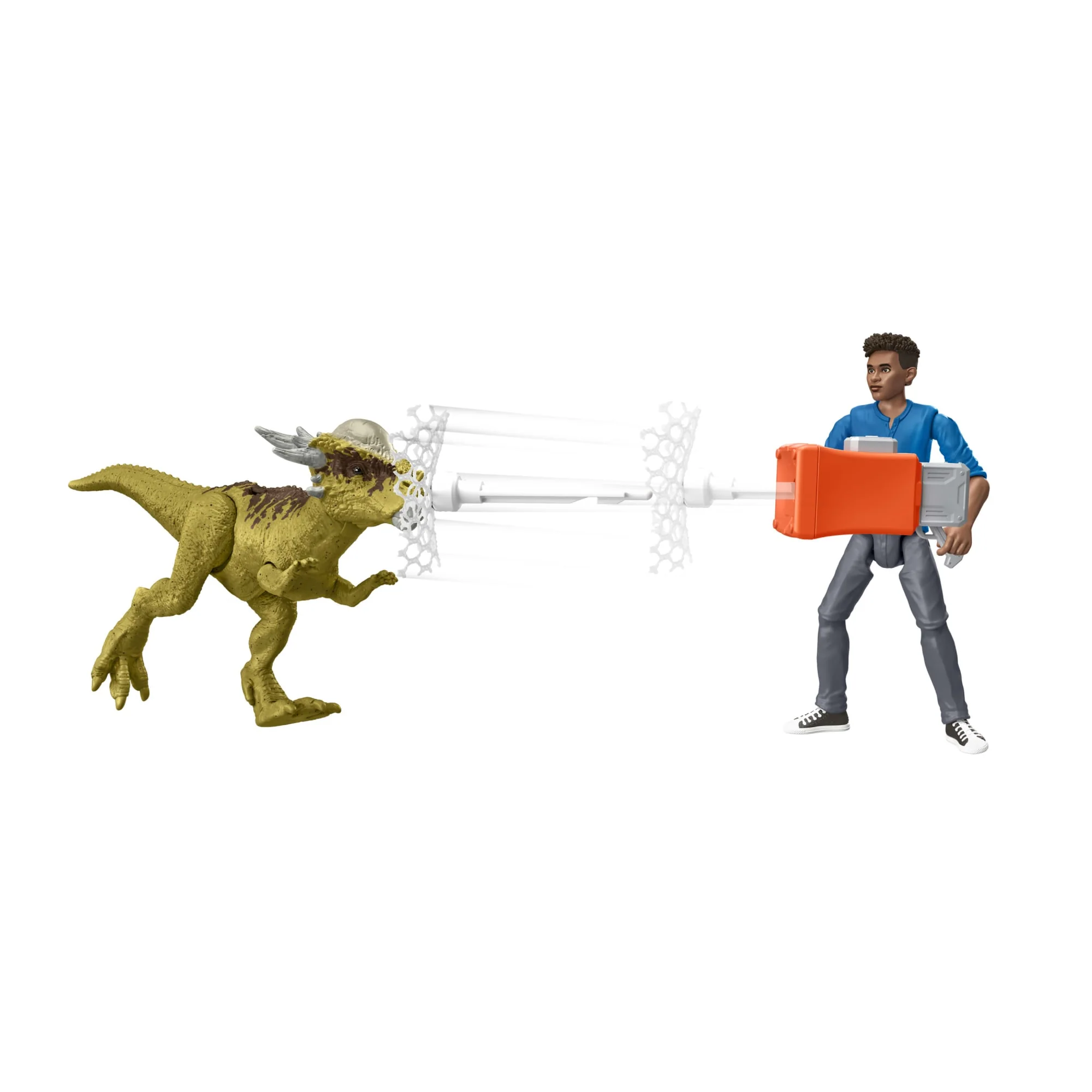 Jurassic World: Chaos Theory Darius Action Figure & 3 Dinosaurs Story Pack Toy - Image 5
