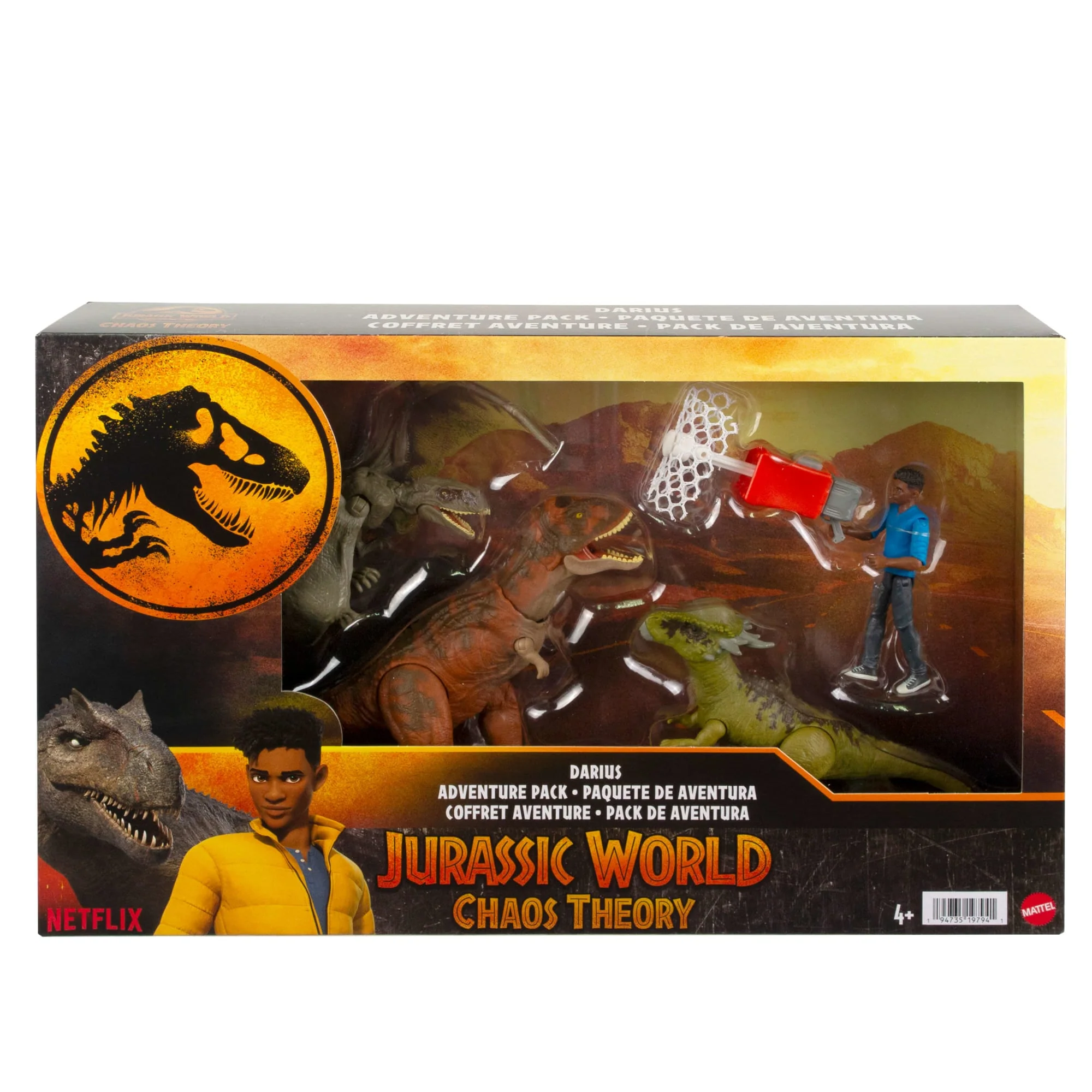 Jurassic World: Chaos Theory Darius Action Figure & 3 Dinosaurs Story Pack Toy - Image 6