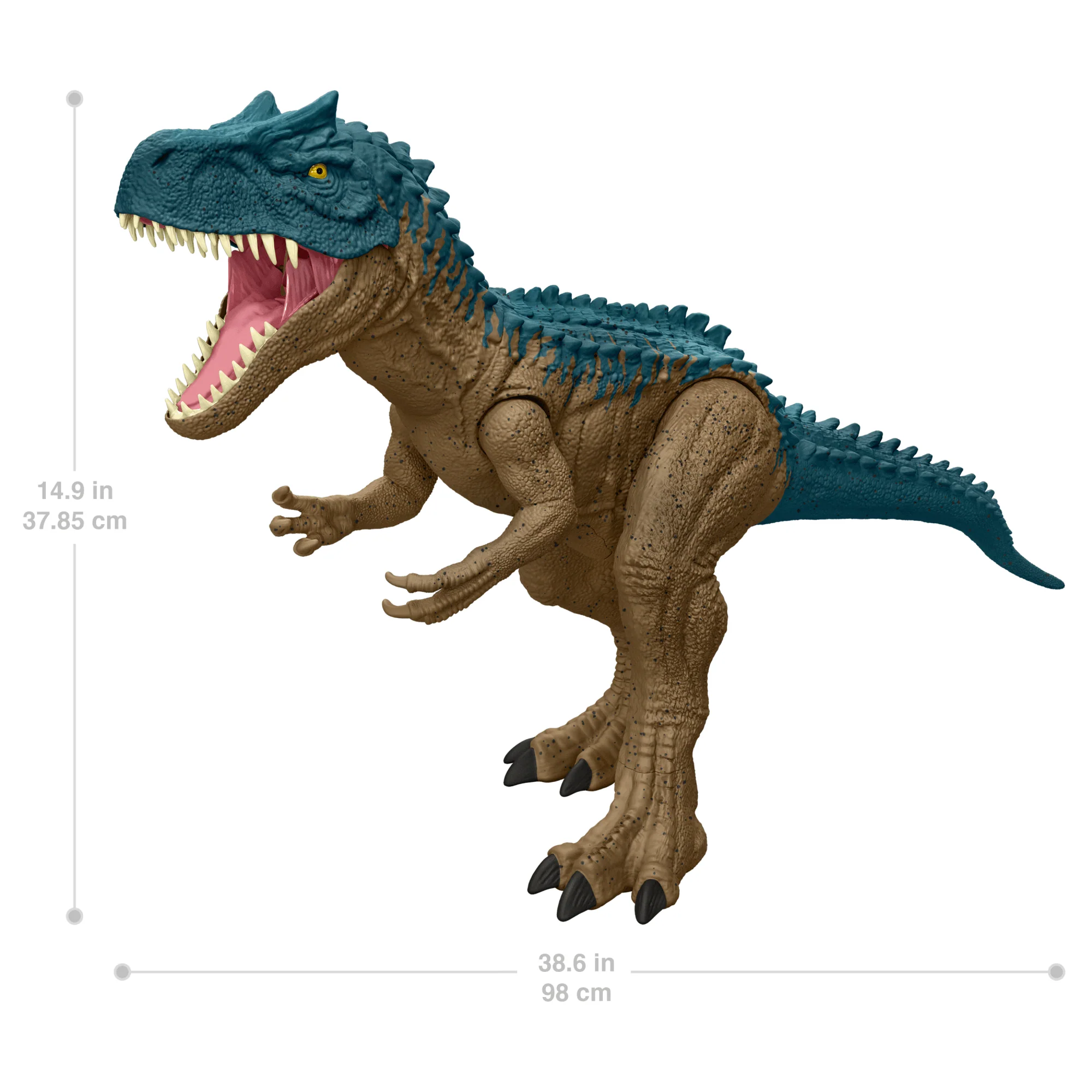 Jurassic World Super Colossal Allosaurus Dinosaur Action Figure Toy 38 inches Long, Swallows Minis - Image 5