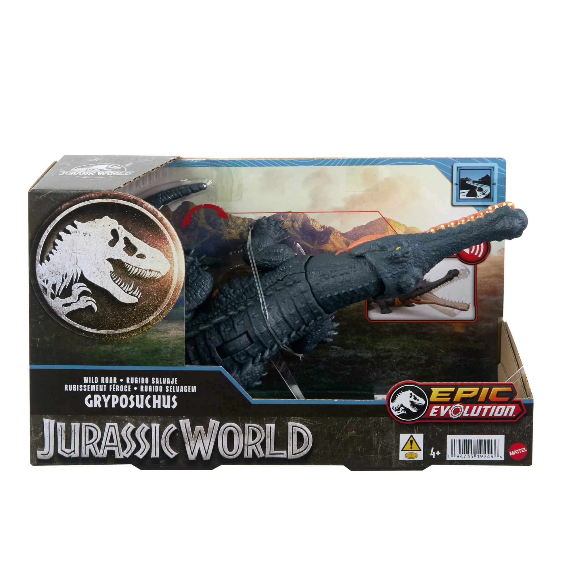 Jurassic World-Gryposuchus Rugissement Féroce-Figurine Articulée - Image 6
