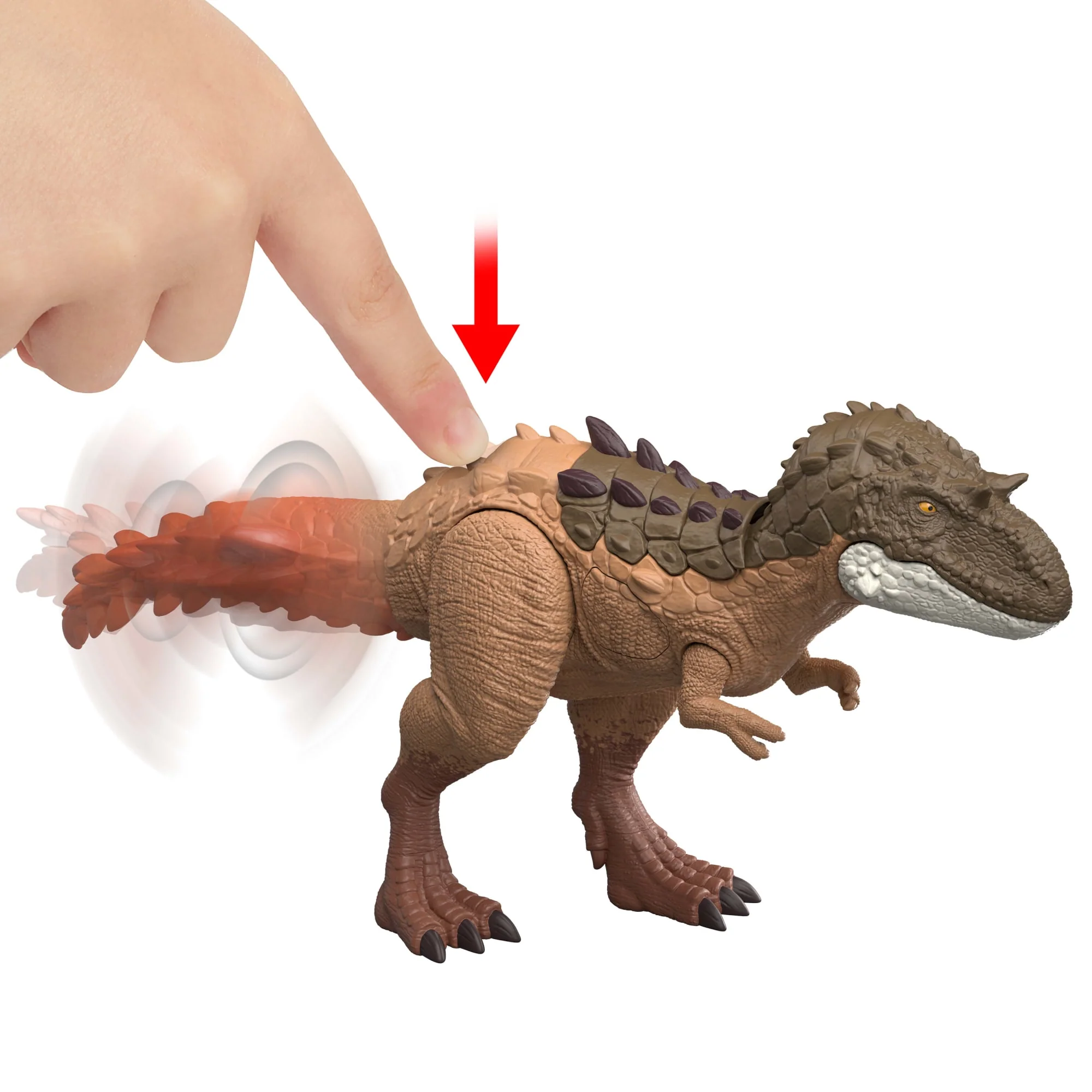 Jurassic World Gigantic Thrashers Gorgosaurus Dinosaur Action Figure Toy, 2 Attacks & EVolve Feature - Image 3