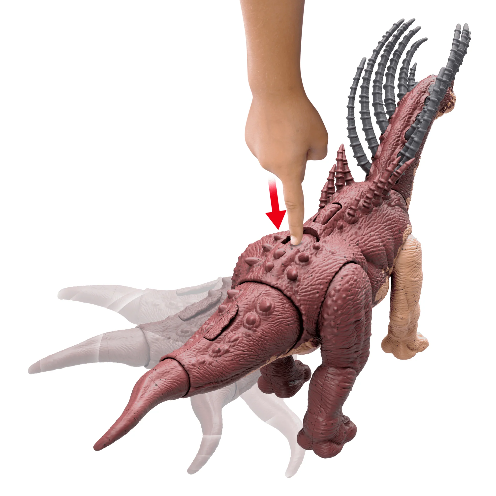 Jurassic World Gigantic Trackers Bajadasaurus Dinosaur Action Figure Toy, Large Species - Image 4